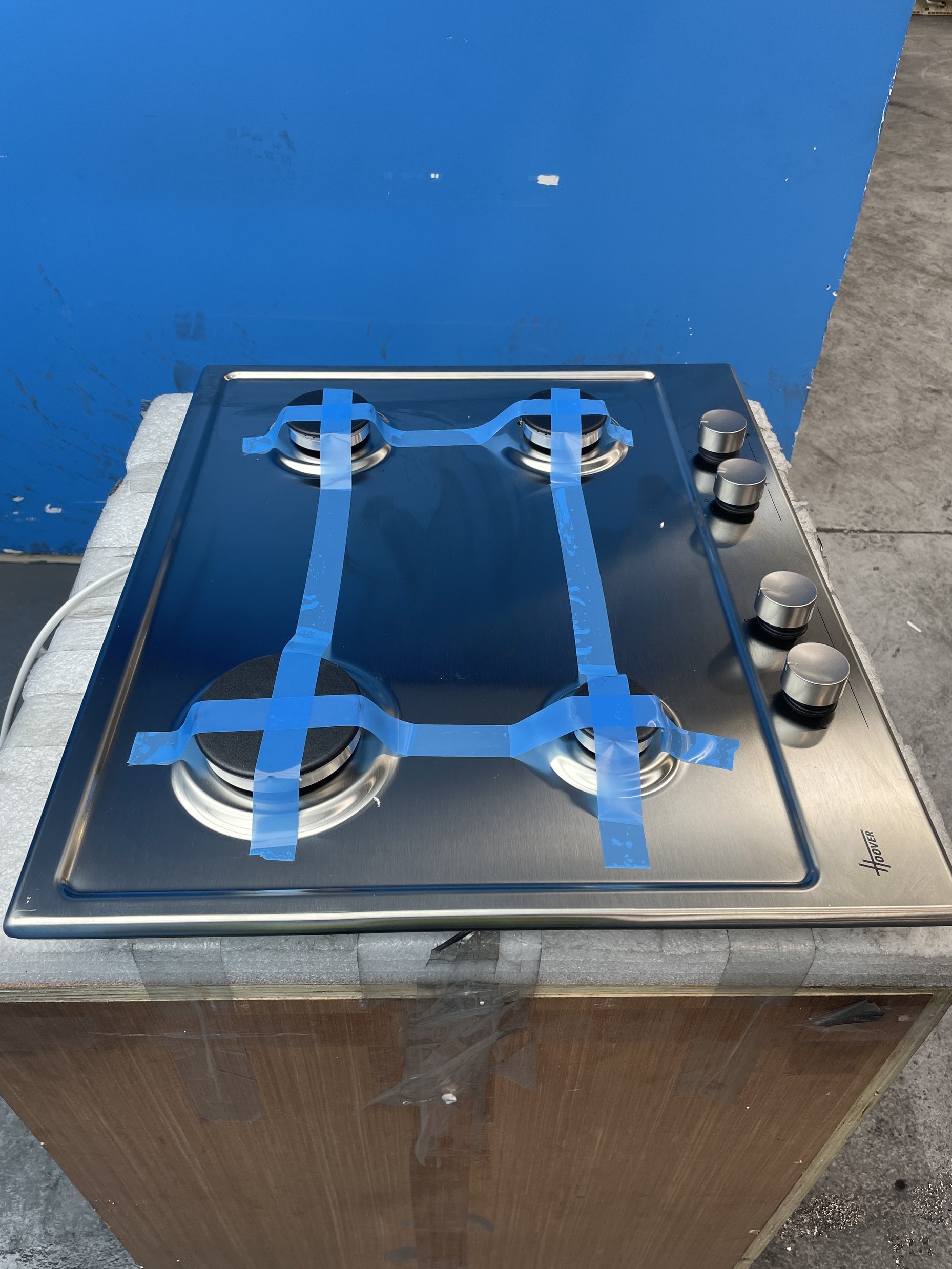 #GRC-160-141 - Hoover HHG6BRMX H-HOB 300 60cm Built-in 4 Burner Gas Hob