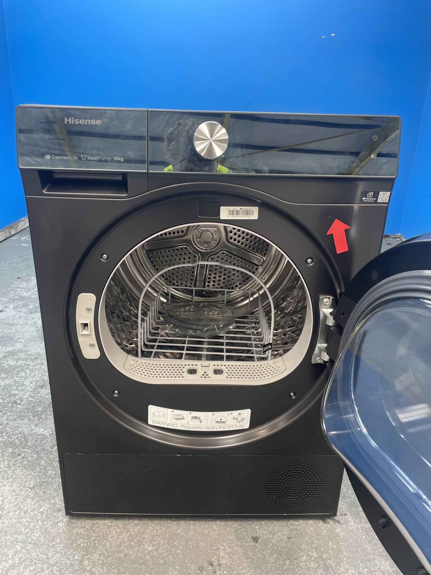 #GRC-137-370 - Hisense DH7S107BB 7S Series 10kg Heat Pump Tumble Dryer