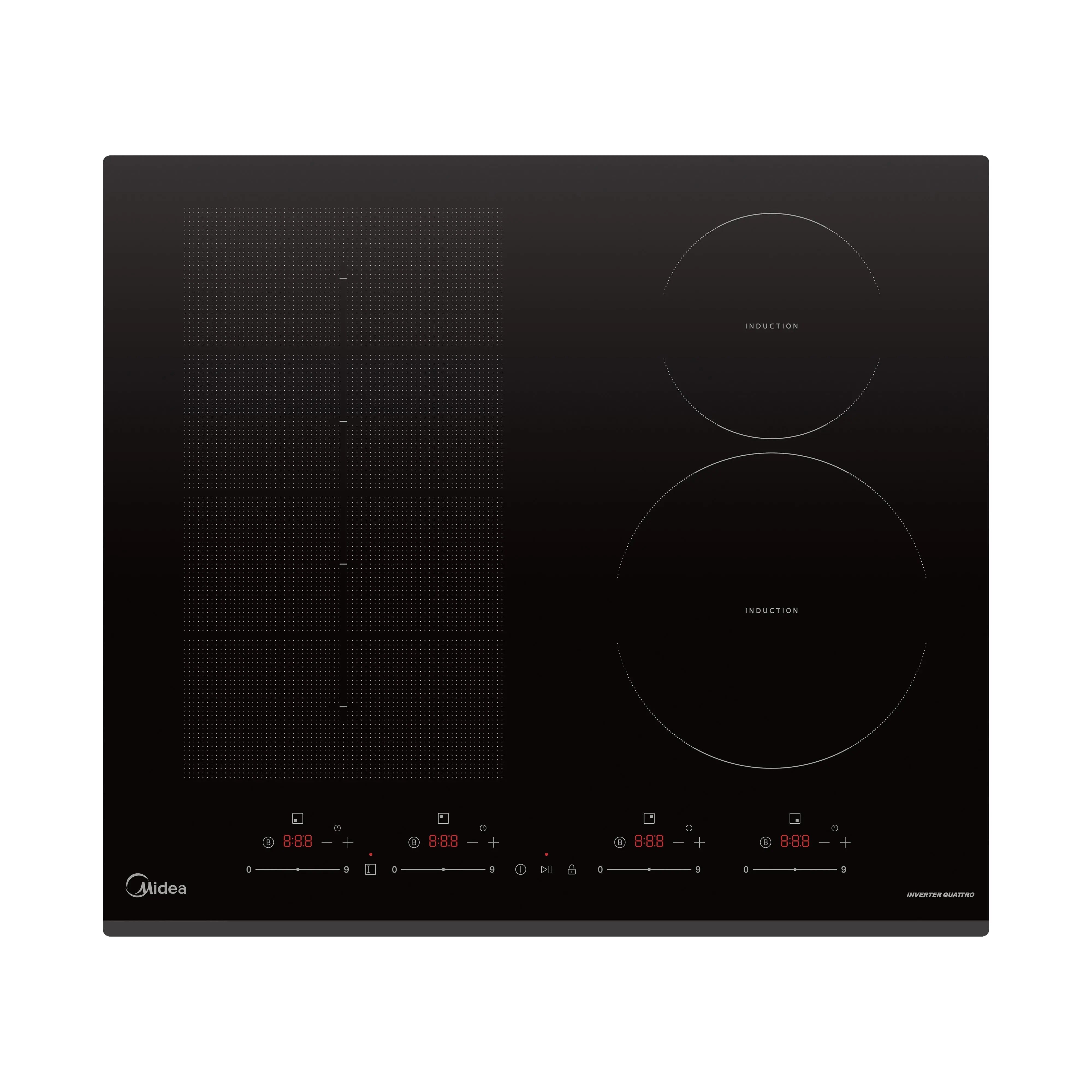 Midea MIH742F558K1 60cm 4 Zone Induction Hob with Flex Zone – Renew 2 U