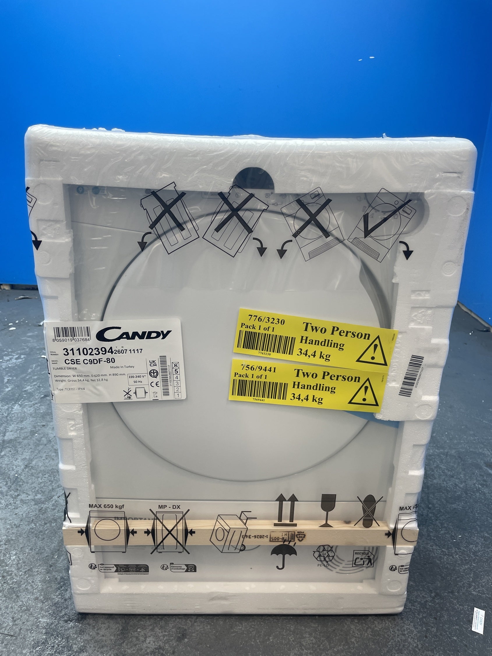 #GRC-158-510 - Candy CSE C9DF 9kg Condenser Smart Pro Tumble Dryer
