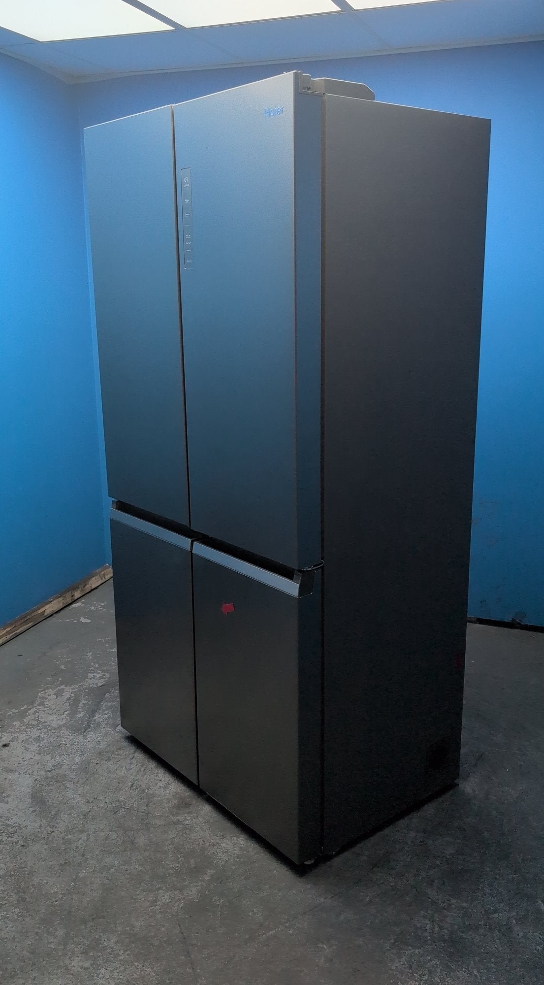 #GRC-163-435 - Haier American Style Fridge Freezer – 528L, Platinum Inox
