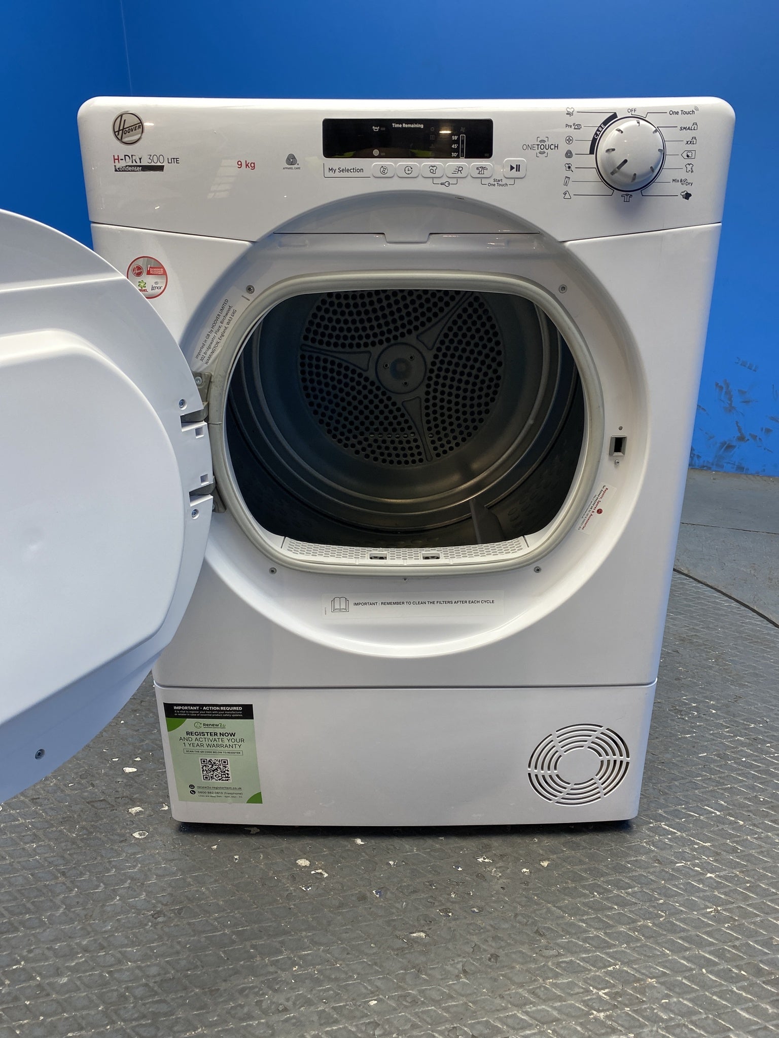 Hoover HLE C9DF-80 9kg Condenser Tumble Dryer