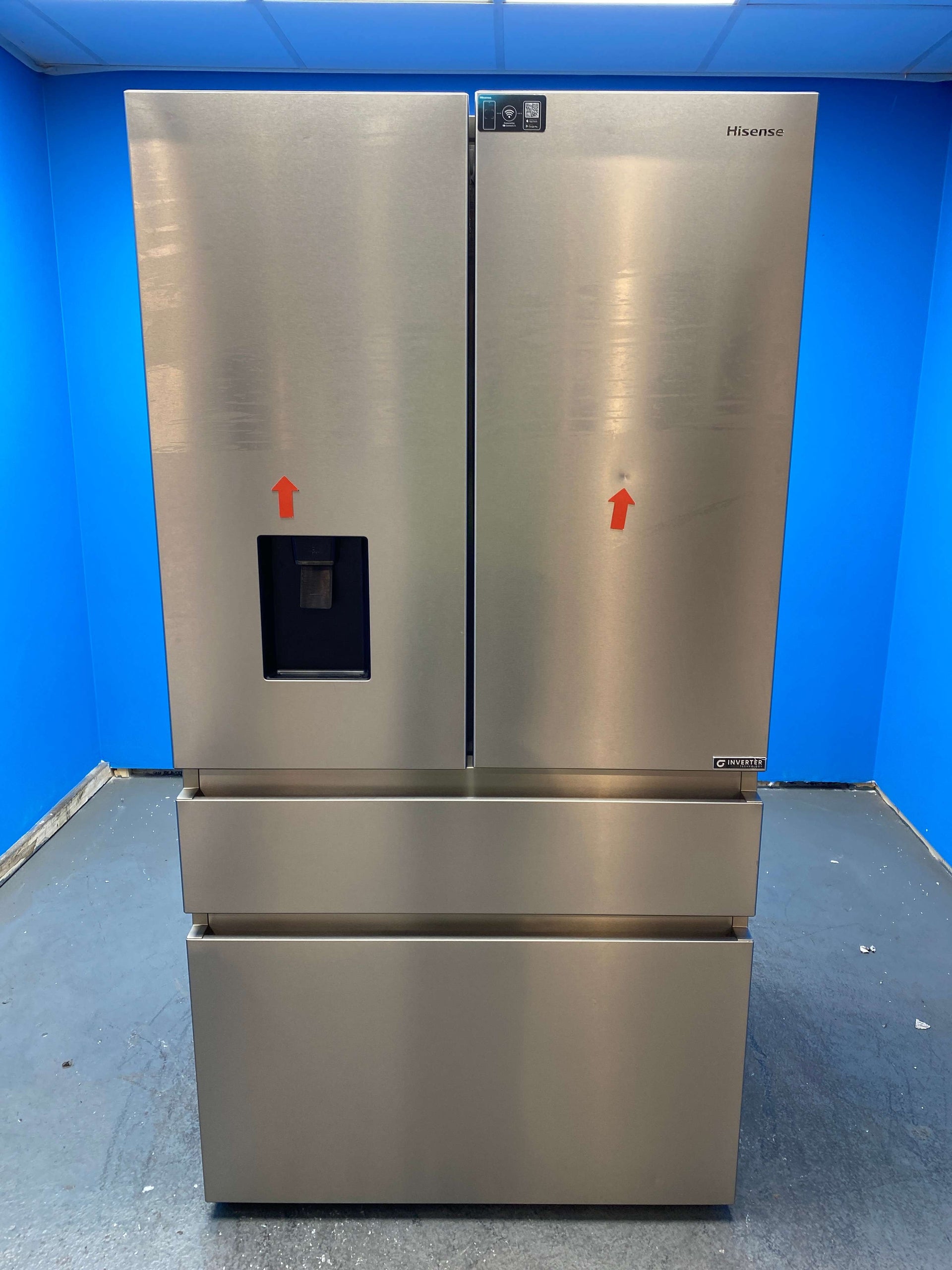 Hisense RF749N4SWSE 579L No Frost French Door Fridge Freezer
