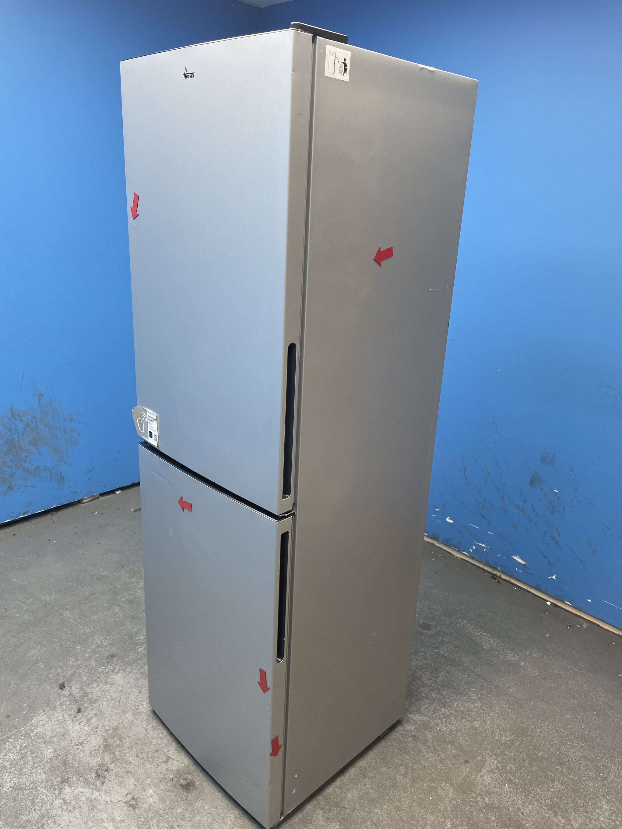 #GRC-158-402 - Hoover HOCT3L517ESK 252 Litre Combi Fridge Freezer