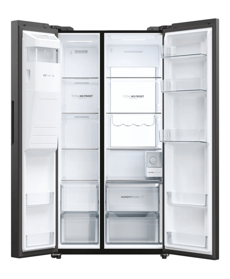 Haier HSW79F18DIPT 601L No Frost American Fridge Freezer – Renew 2 U