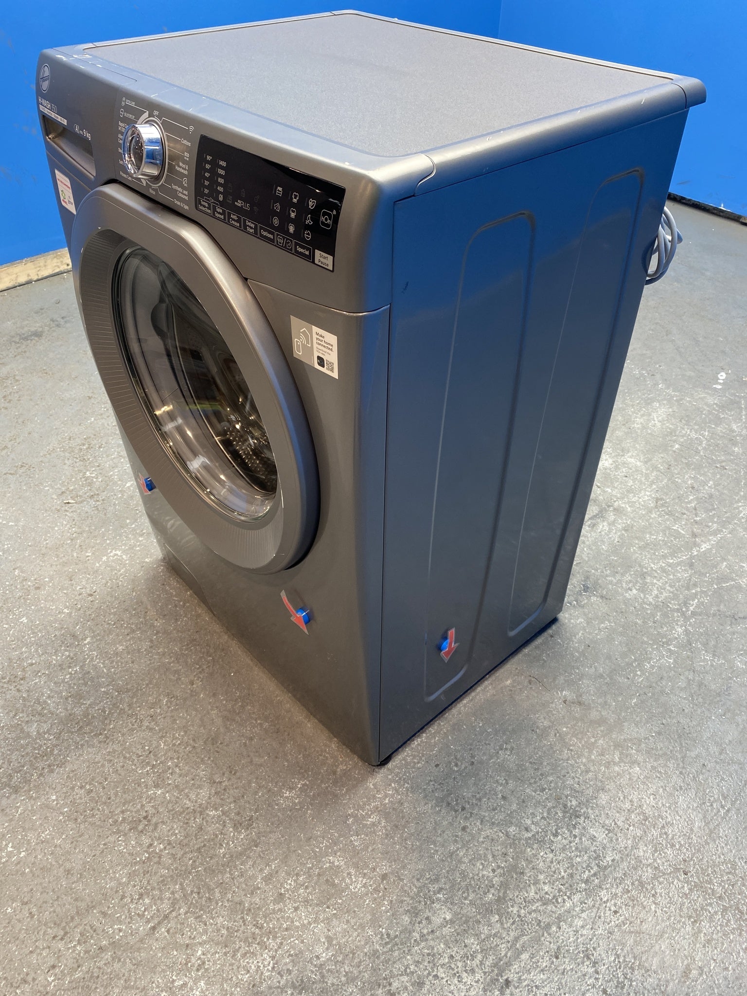 Hoover H3WPS496TMRR6 9kg 1400 Spin Washing Machine