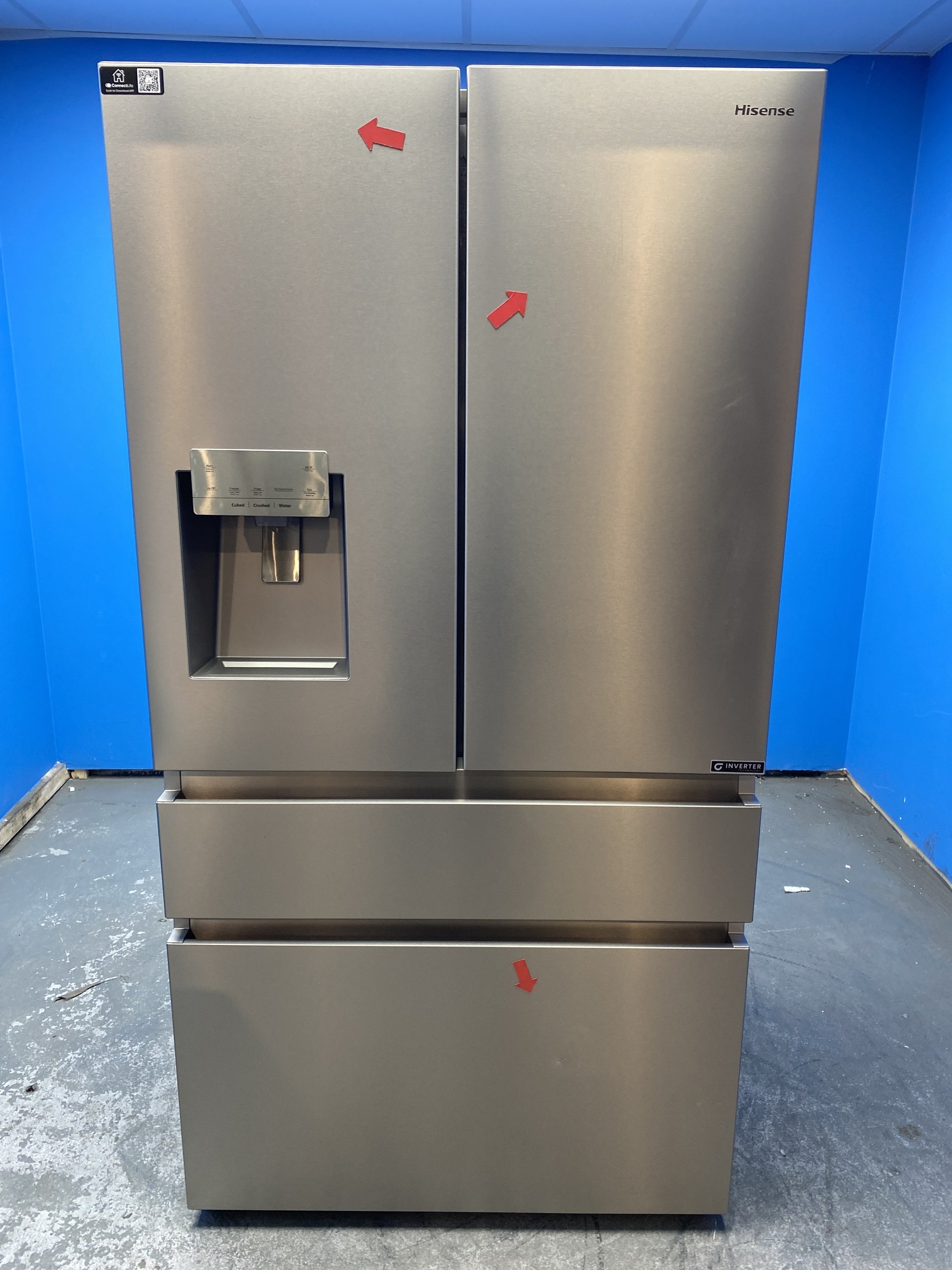 #GRC-152-497 - Hisense RF728N4SASE PureFlat Multi Door Smart Fridge Freezer