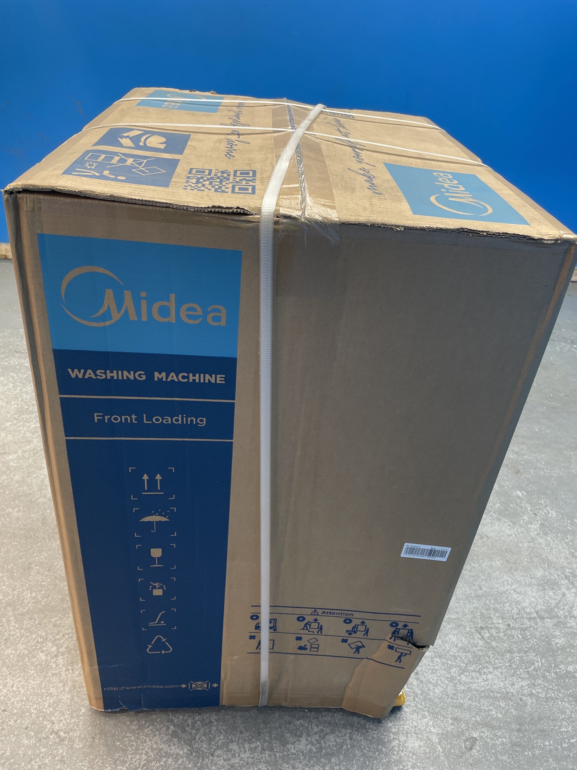 #GRC-158-886 - Midea MF10EW80BB 8kg 1400rpm Washing Machine with Steam Care