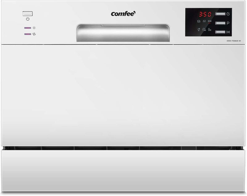 COMFEE' KWH-TD602E-W 6 Place Setting Countertop Dishwasher