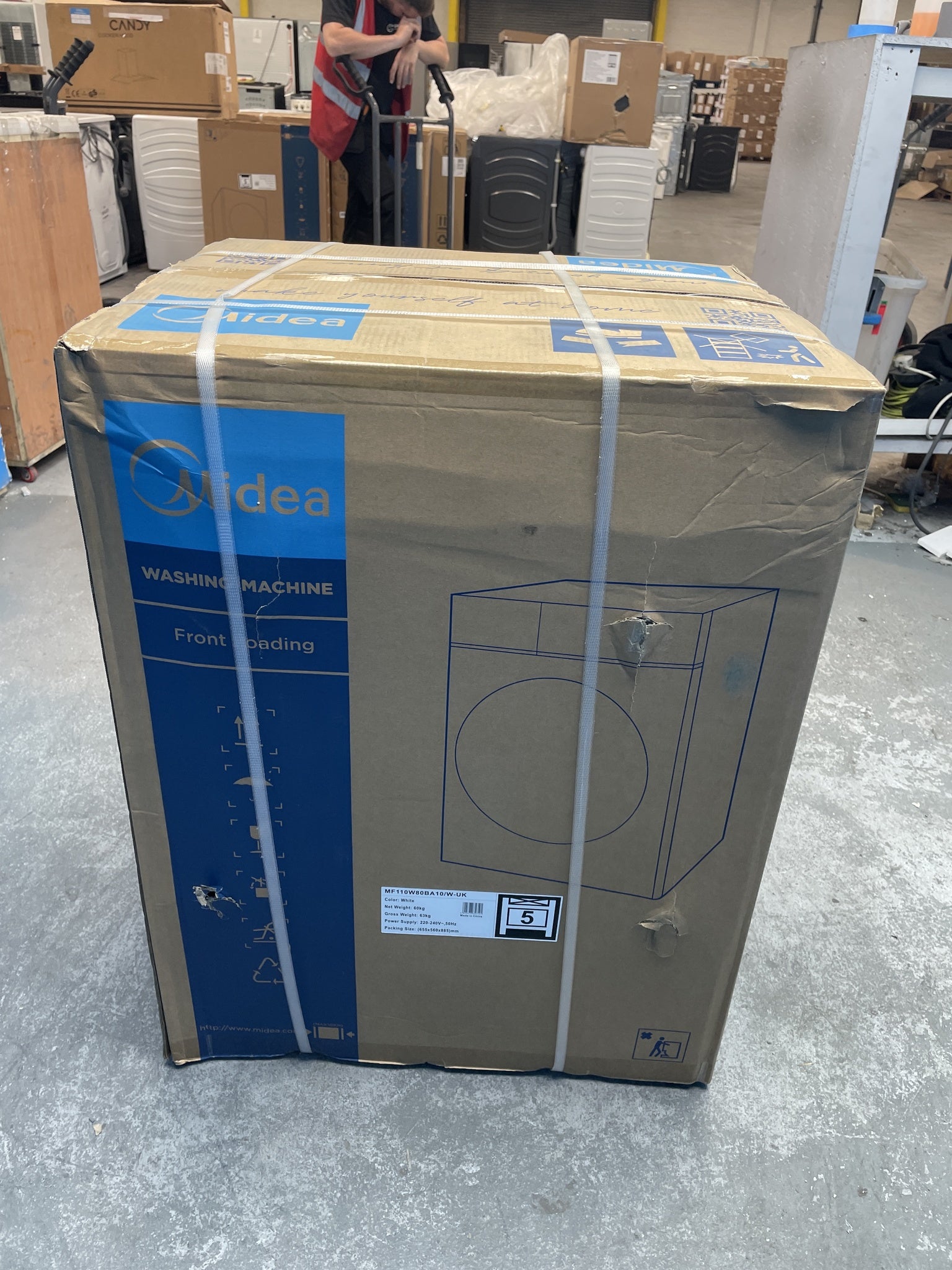 #GRC-158-875 - Midea MF110W80BA10/W 8kg 1400rpm Washing Machine