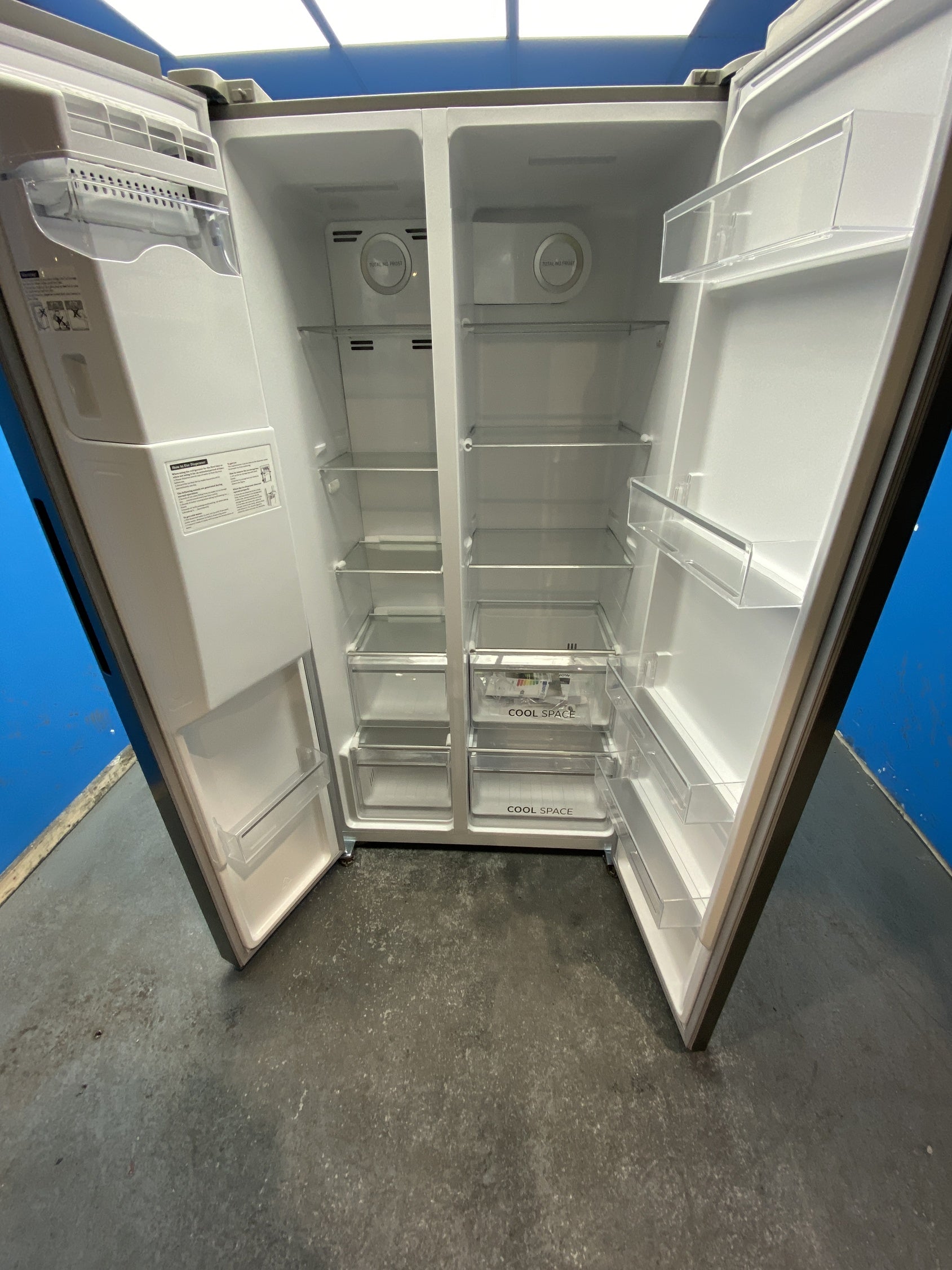 Hoover HOSR5918EIXK American Style 513 Litre Fridge Freezer