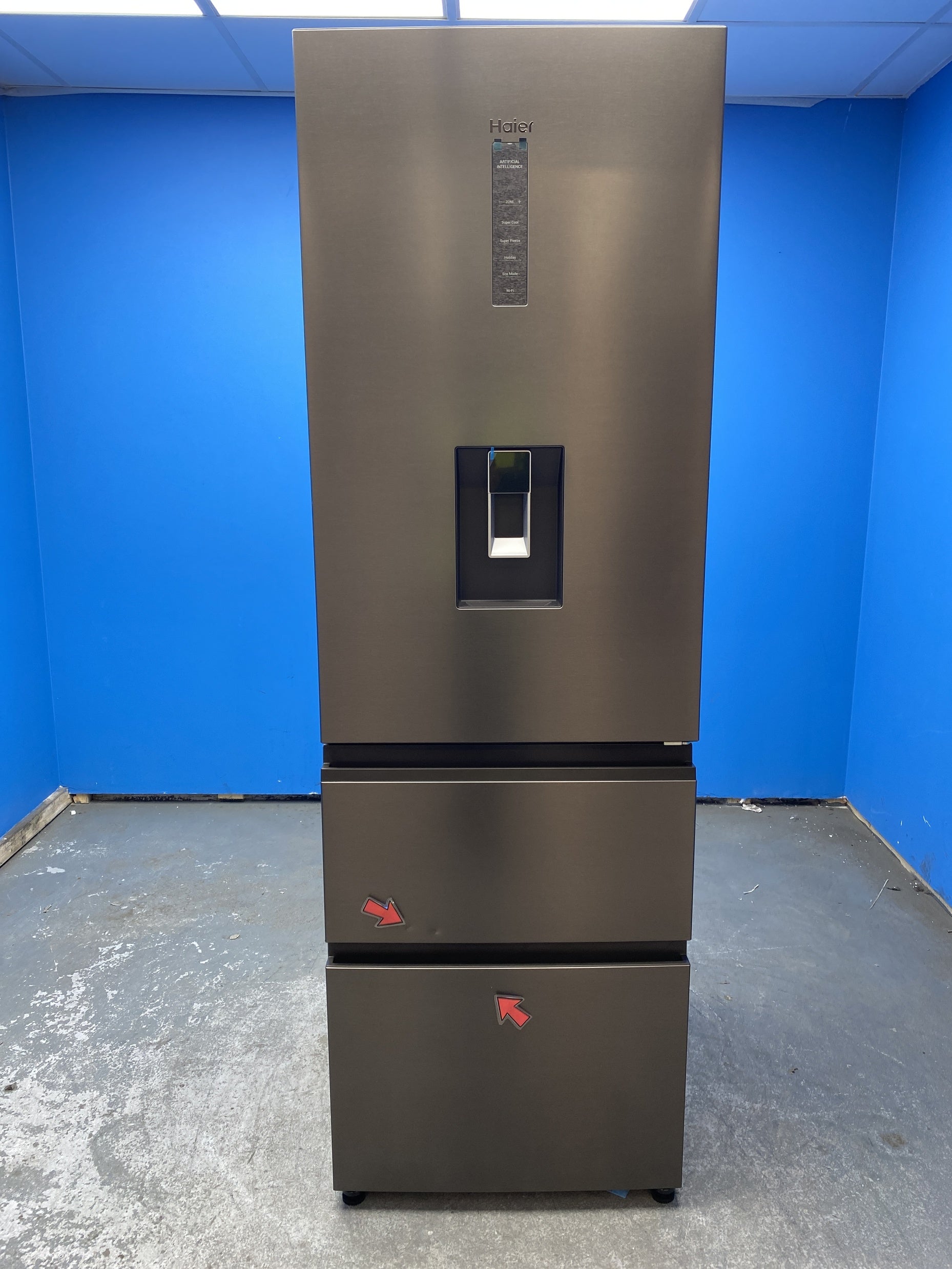 #GRC-156-958 - Haier HTW5618EWMP 357L Series 5 60cm 3D No Frost Fridge Freezer