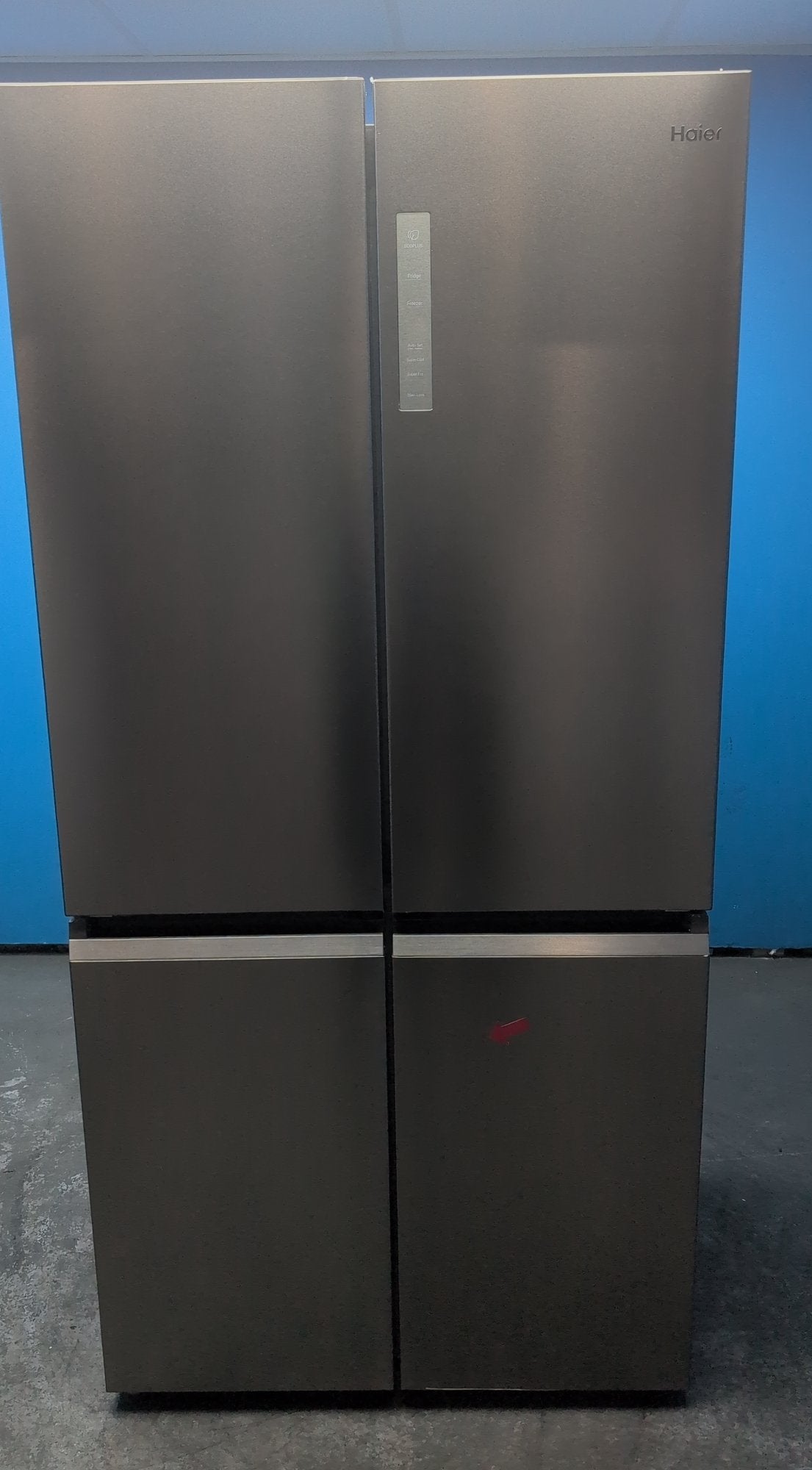 #GRC-163-435 - Haier American Style Fridge Freezer – 528L, Platinum Inox
