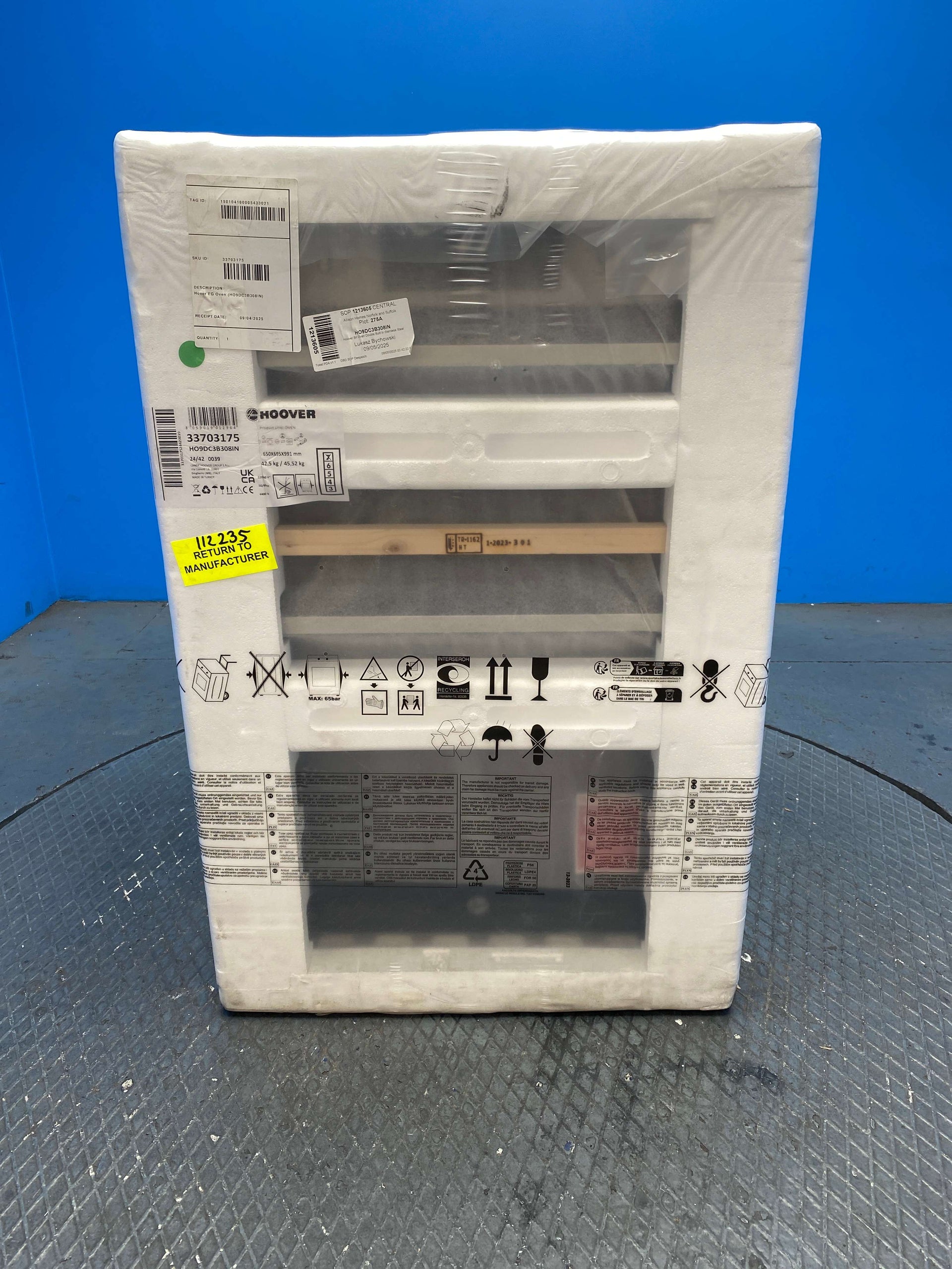 Hoover HO9DC3B308IN Built-in Double Electric Oven