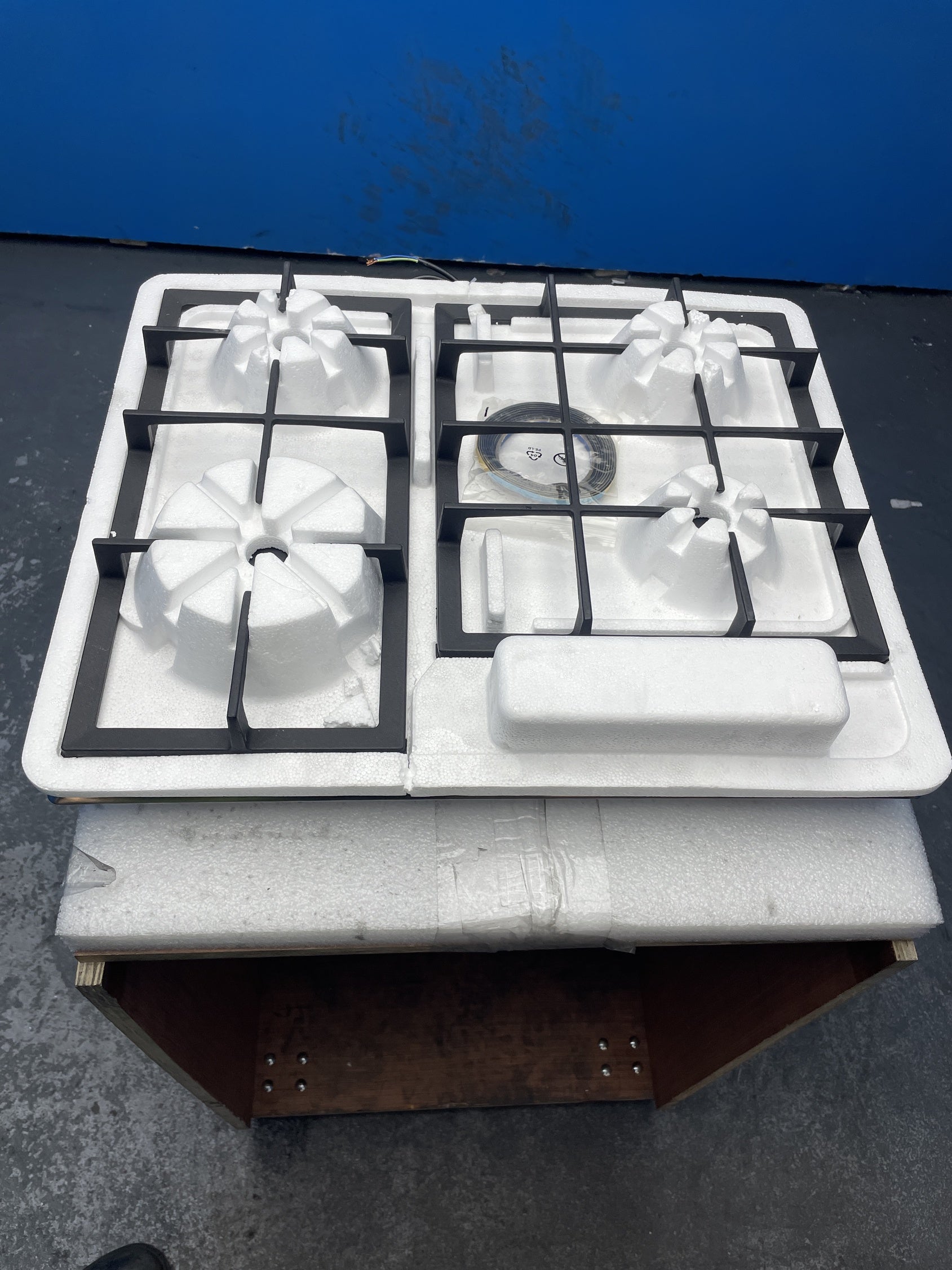 #GRC-155-958 - AEG HGB64200SM Built-in 60cm Slim Line Gas Hob with Speed Burners