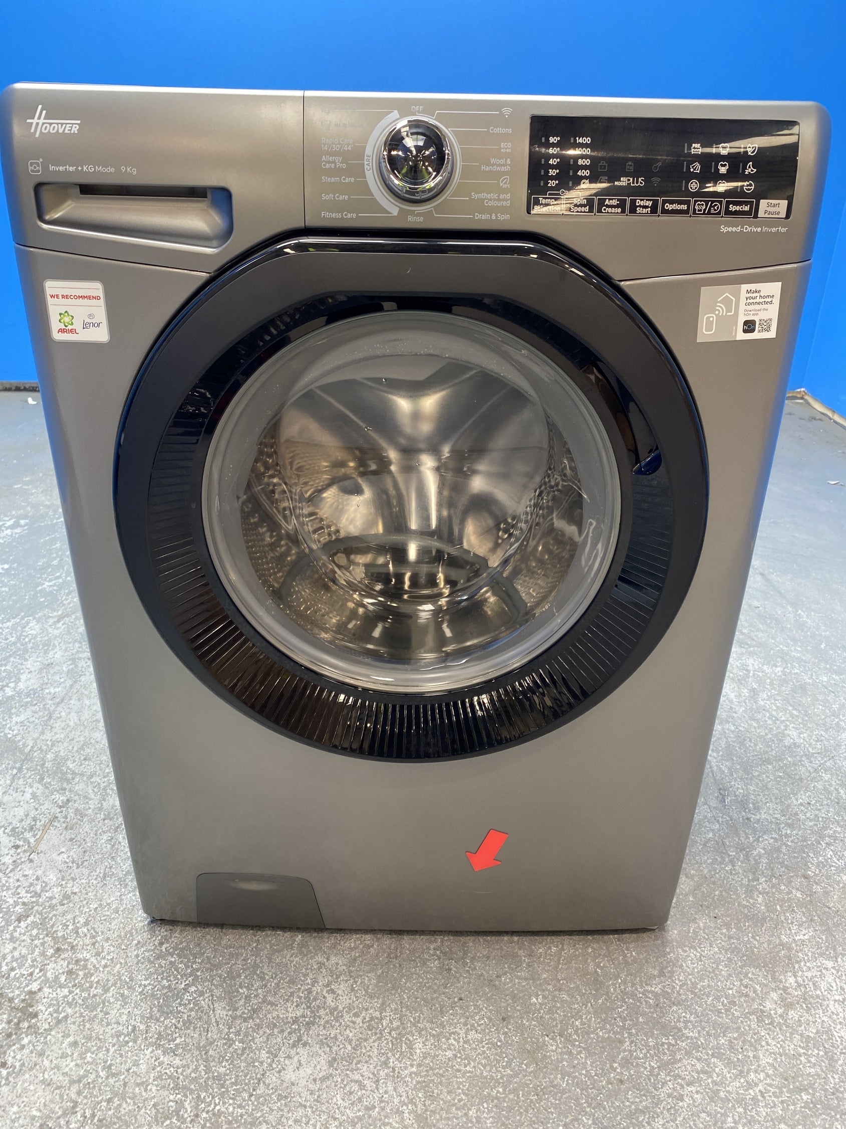 #GRC-157-284 - Hoover H3WPS496TAMBR680 9kg 1400 Spin Washing Machine