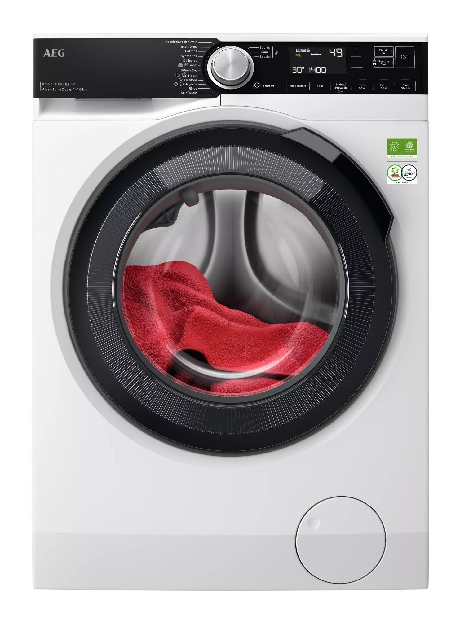 AEG 9000 Series LFR95146WS AbsoluteCare 10kg 1400rpm Washing Machine – Renew 2 U