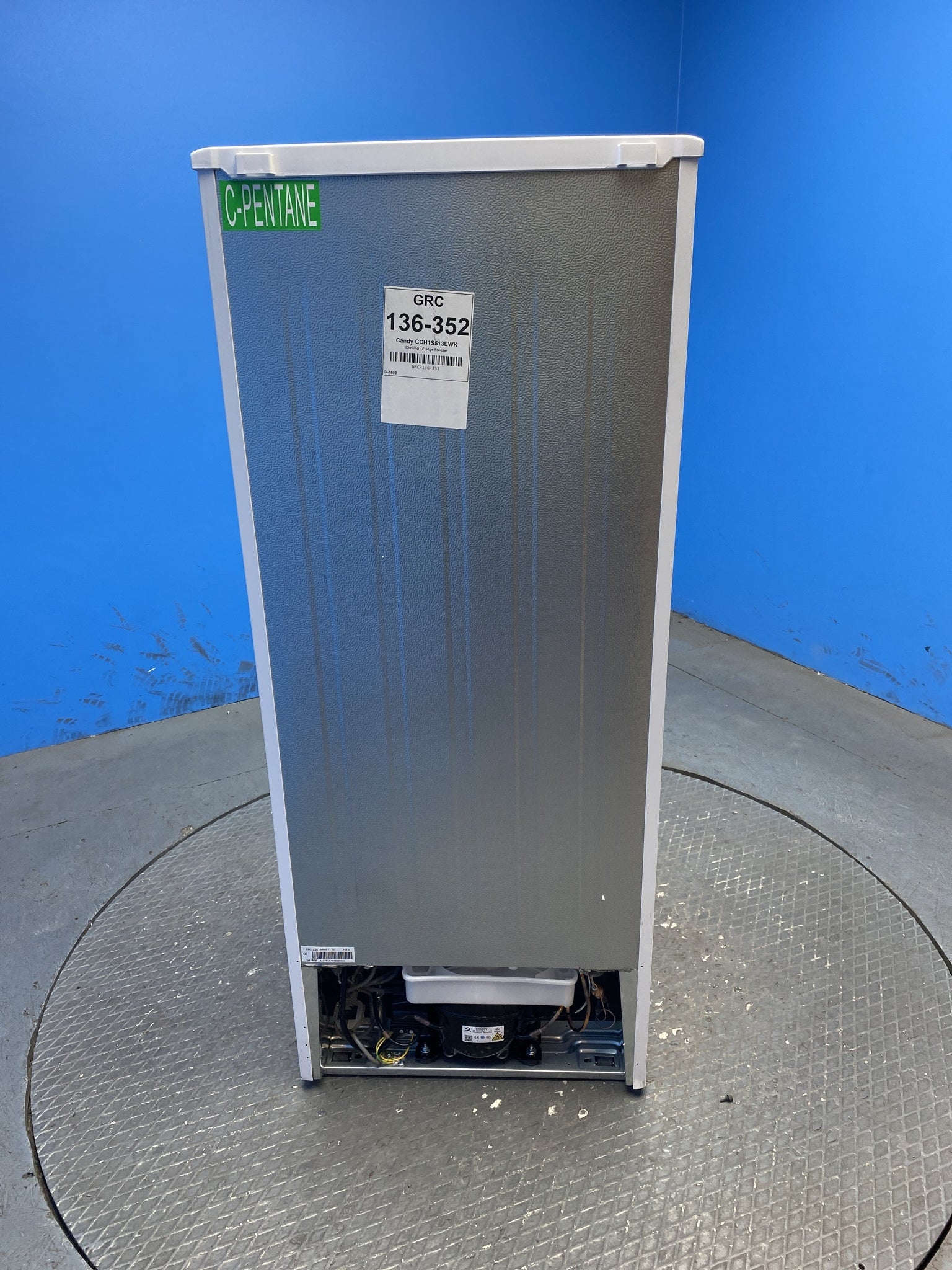 Candy CCH1S513EWK 185 Litre Combi Fridge Freezer