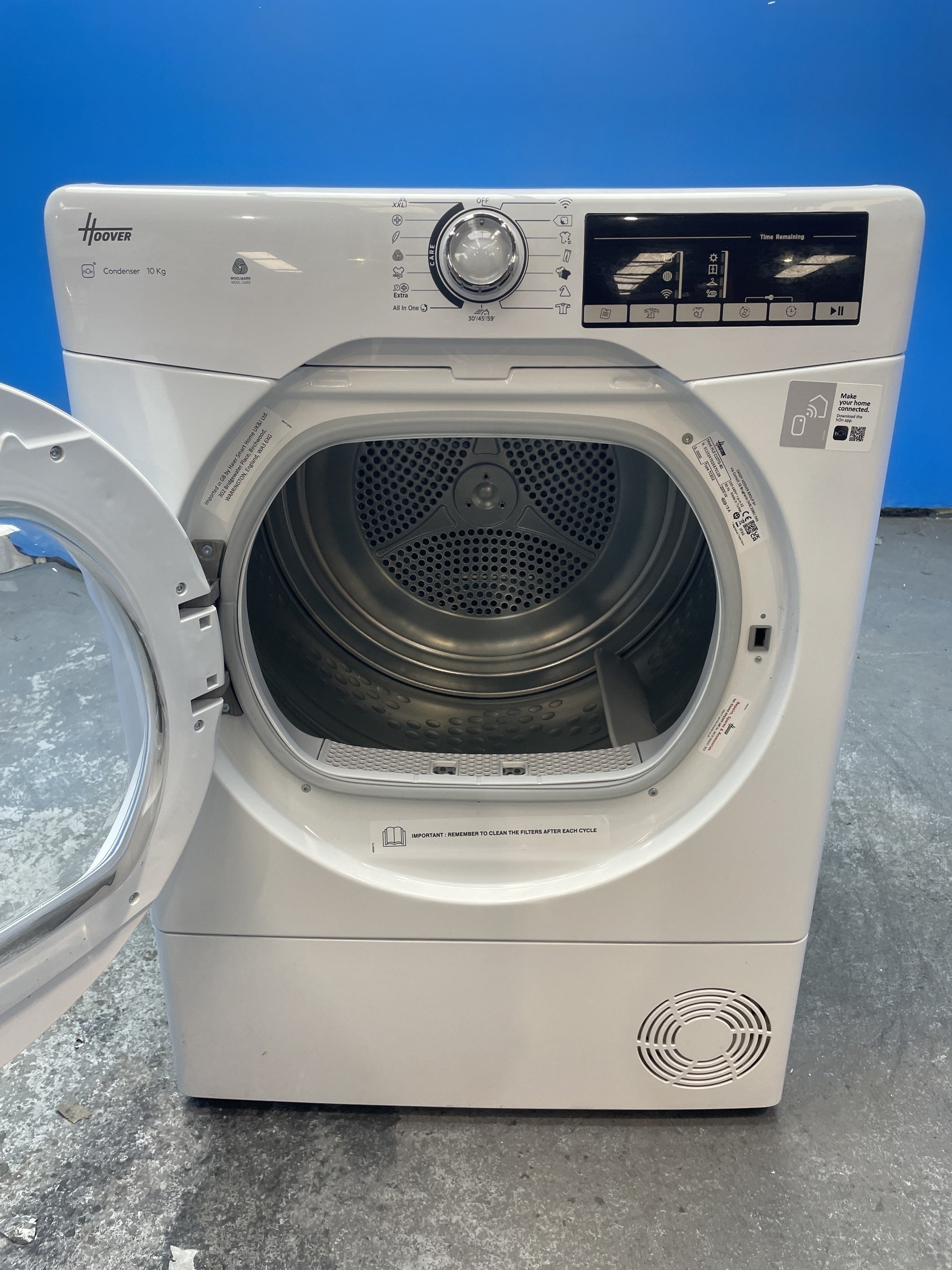 #GRC-152-187 - Hoover HLEC10TG 10kg Condenser Tumble Dryer