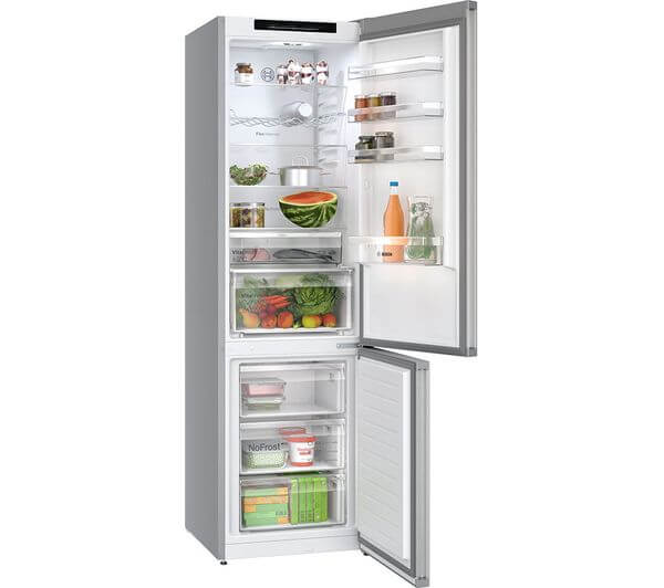 Bosch 363L Freestanding Frost Free Fridge Freezer Silver – Renew 2 U
