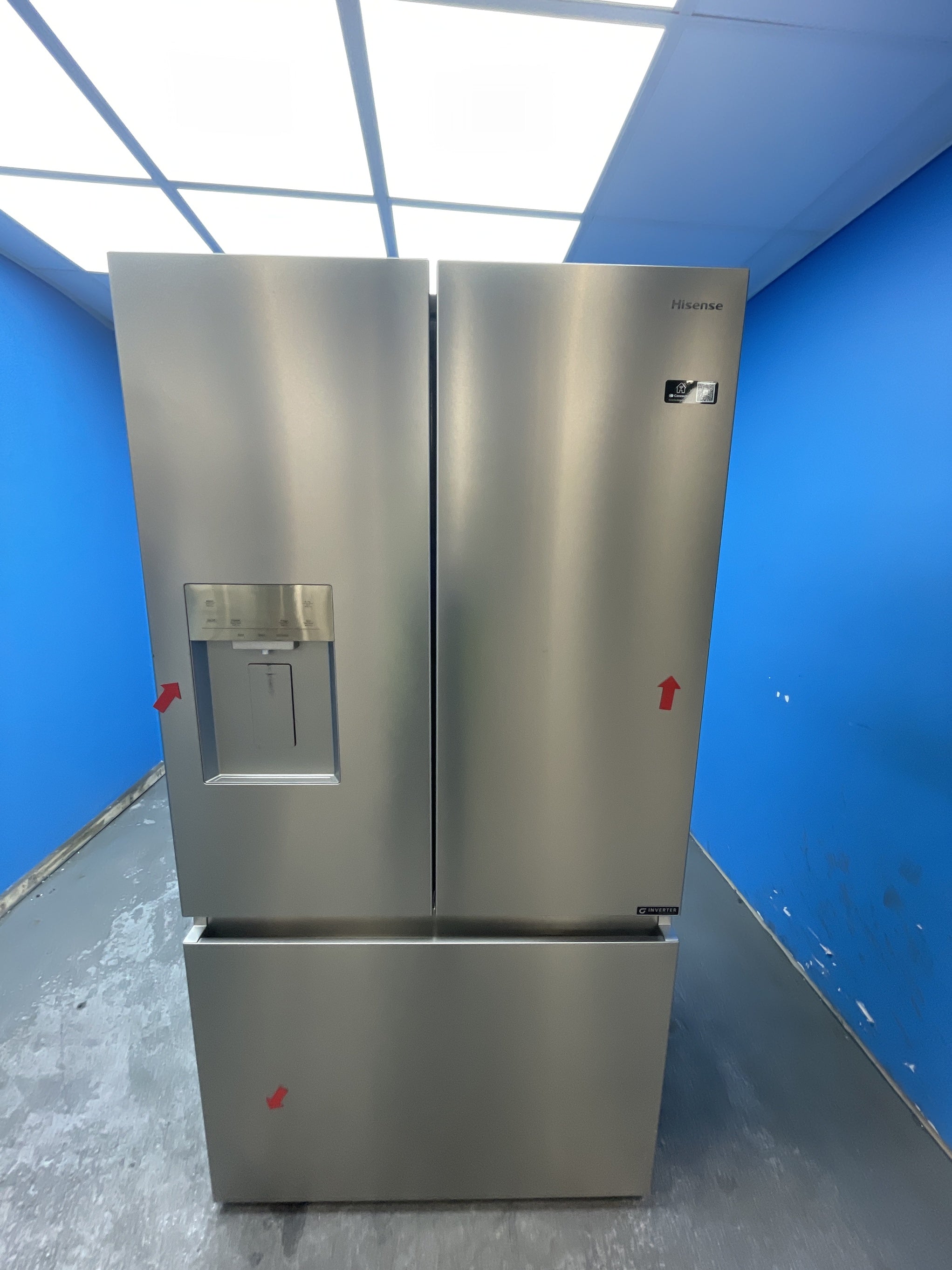 #GRC-163-241 - Hisense RF815N4SESE French Door 364 Litre Fridge Freezer
