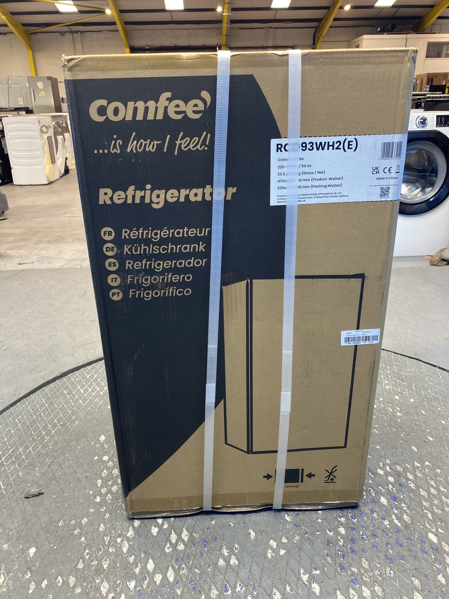 #GRC-158-898 - Comfee RCD93WH2(E) Under Counter Fridge with Cooler Box