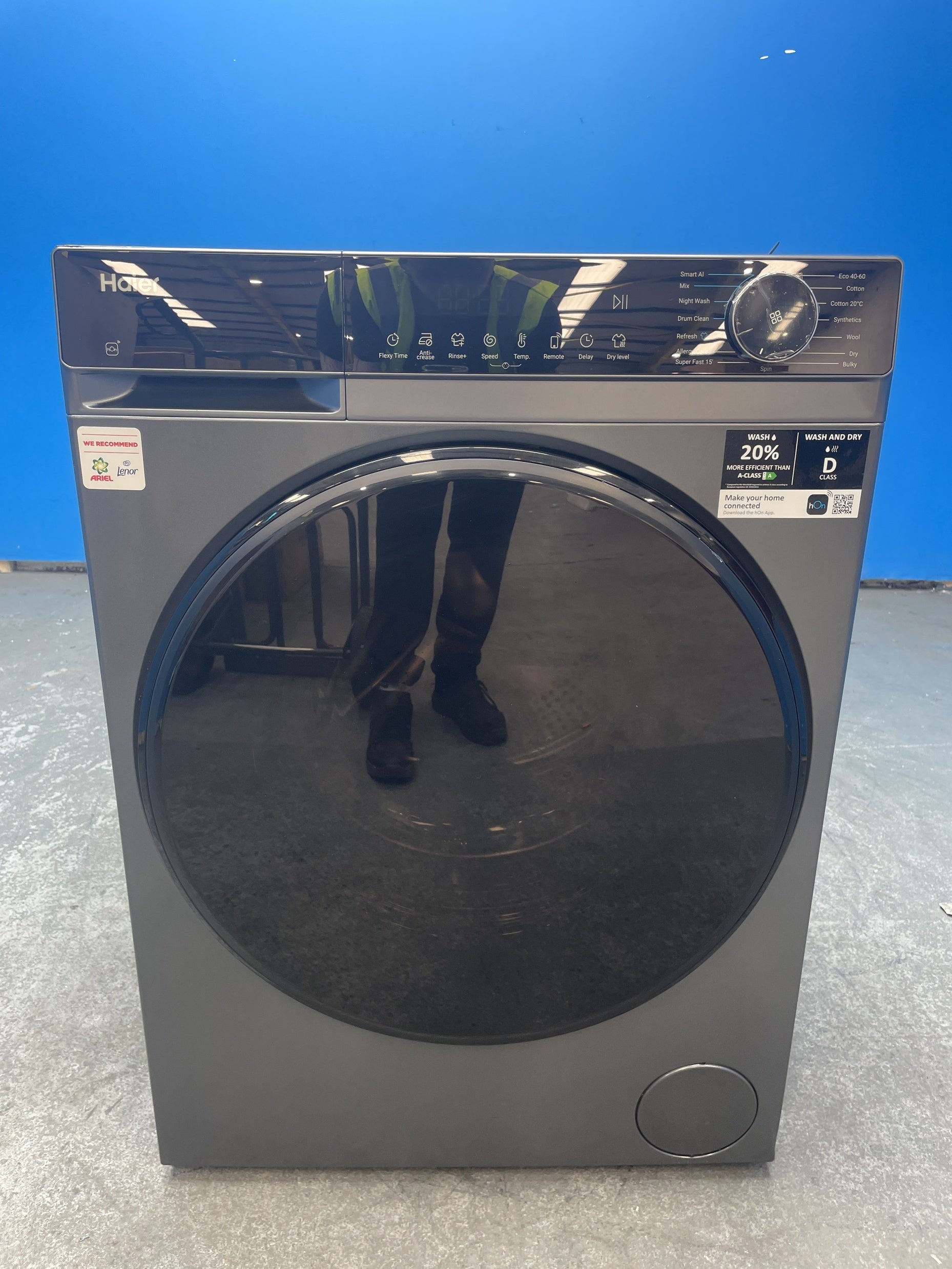 #GRC-159-852 - Haier HWD90-BP14357GTU1 9/5kg 1400rpm Washer Dryer