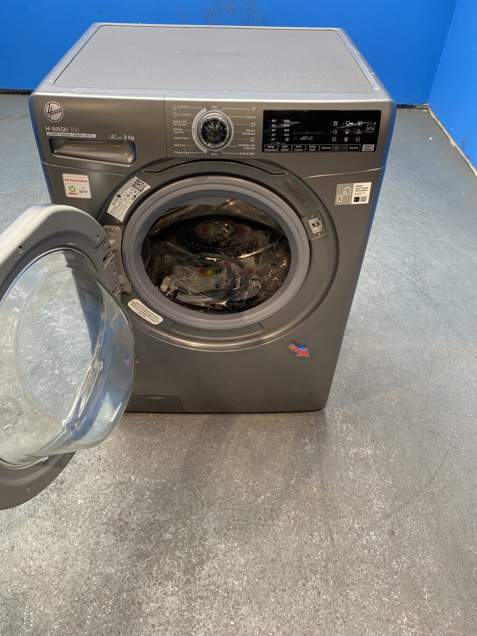 Hoover H3WPS496TMRR6 9kg 1400 Spin Washing Machine