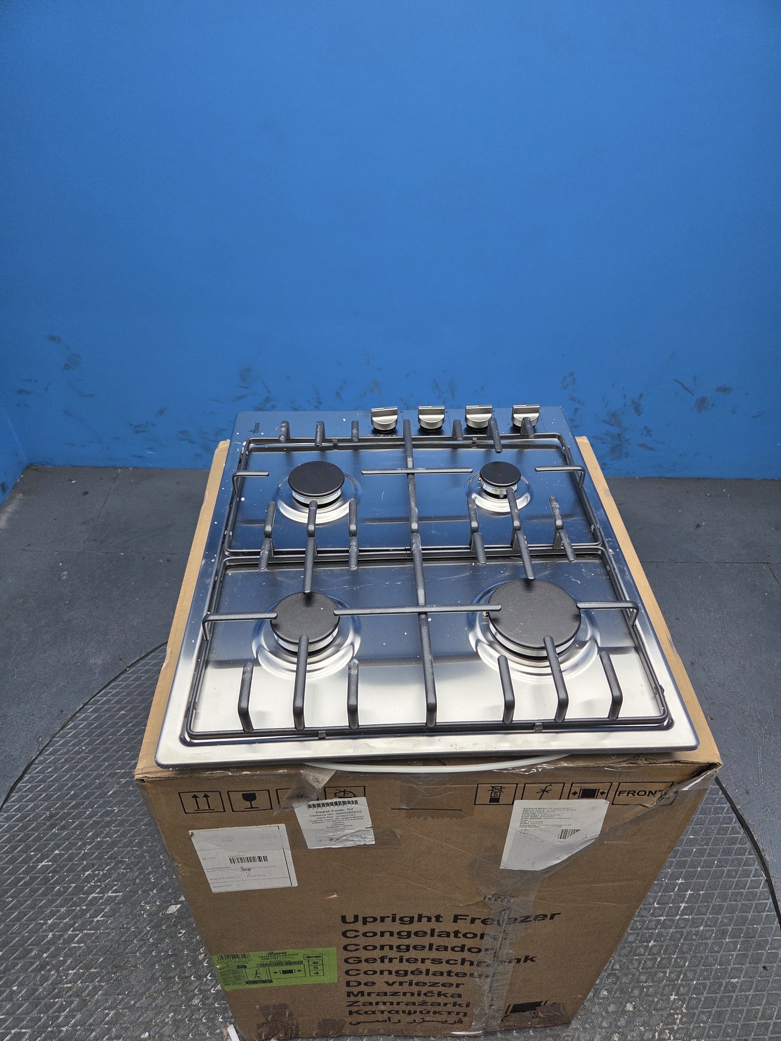 Hoover HHW6LK3X 60cm 4-Burner Stainless Steel Gas Hob