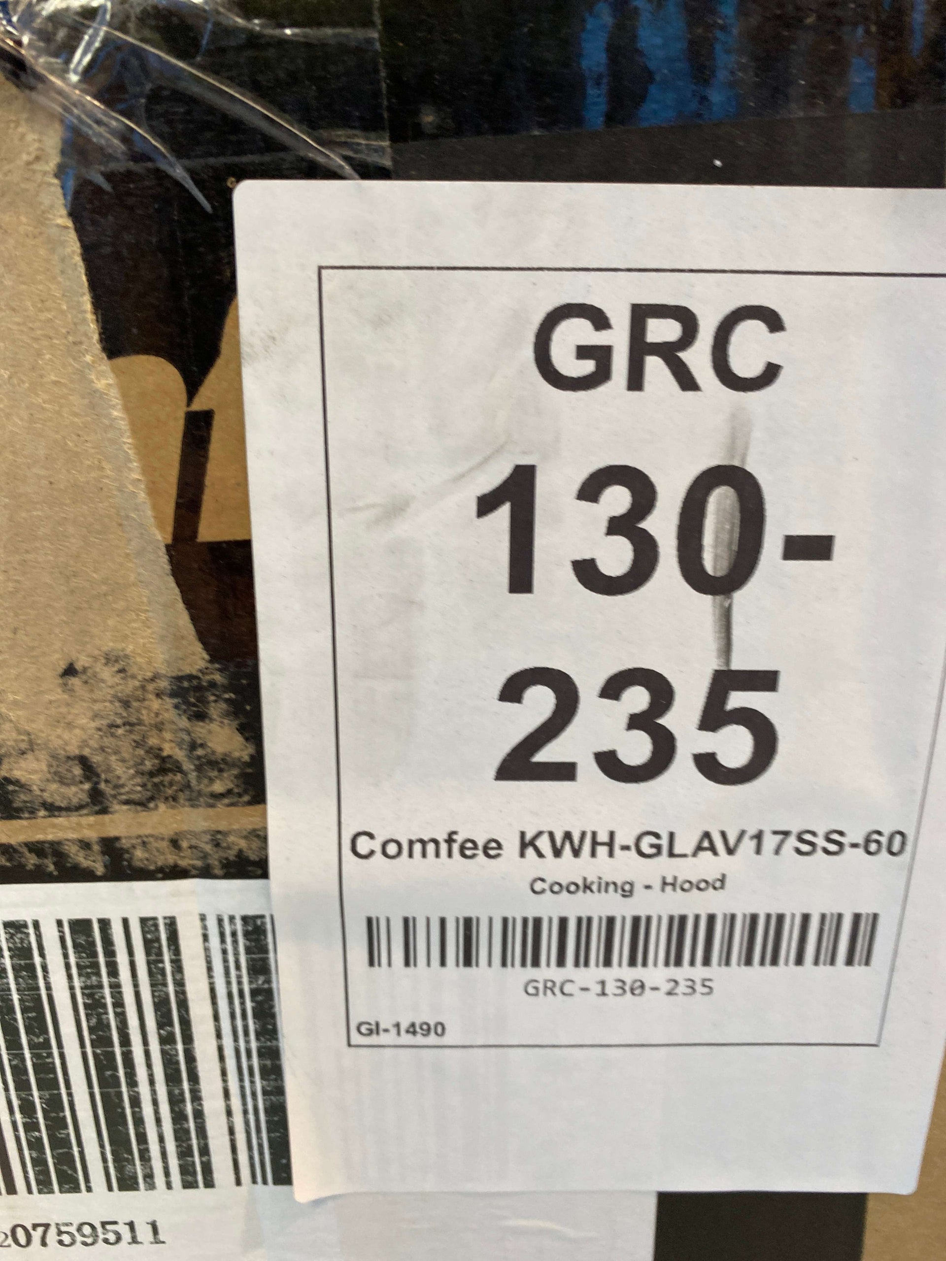 Comfee KWH-GLAV17SS-60 60cm Chimney Cooker Hood