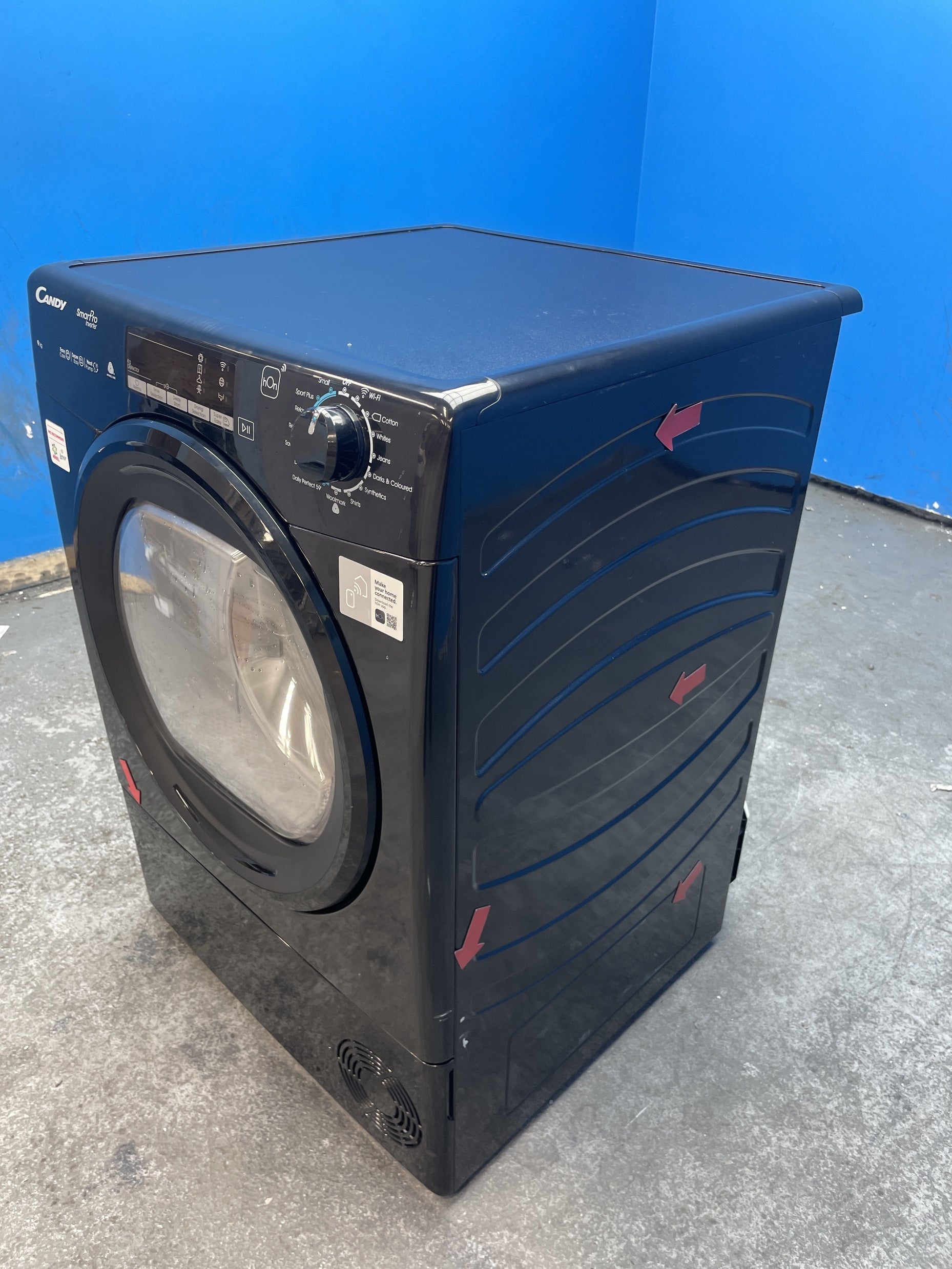 #GRC-159-304 - Candy Smart Pro CROEH9A3TBEB80/N 9kg Heat Pump Tumble Dryer