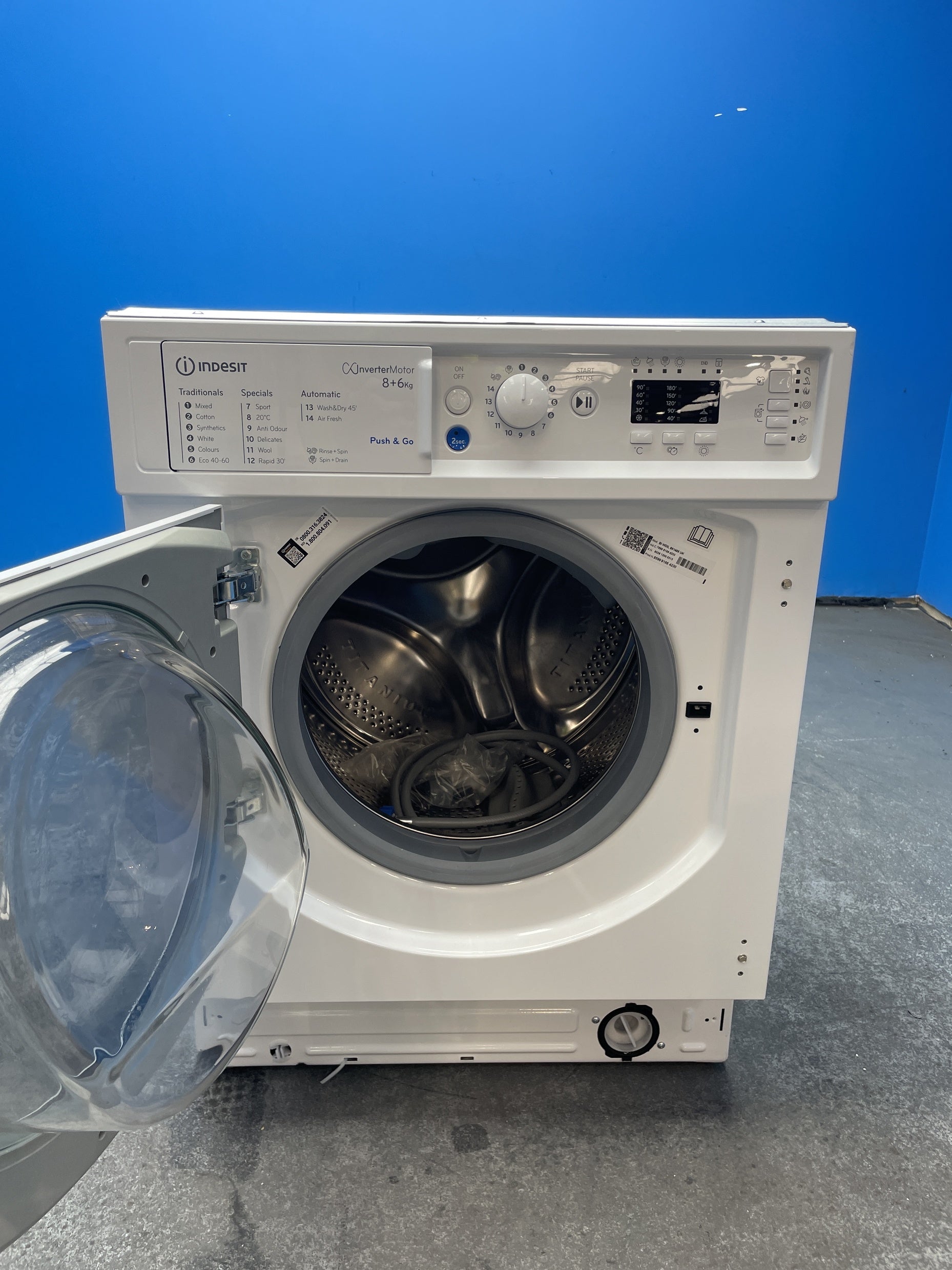 #GRC-160-105 - Indesit BI WDIL 861485 UK 8/6kg 1400rpm Integrated Washer Dryer