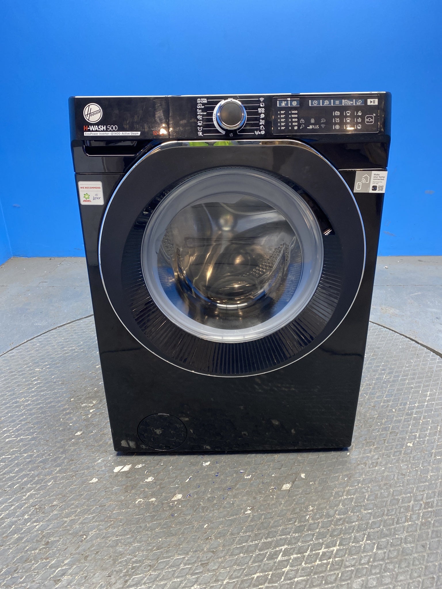 Hoover HW412AMBCB 12kg 1400 Spin Washing Machine