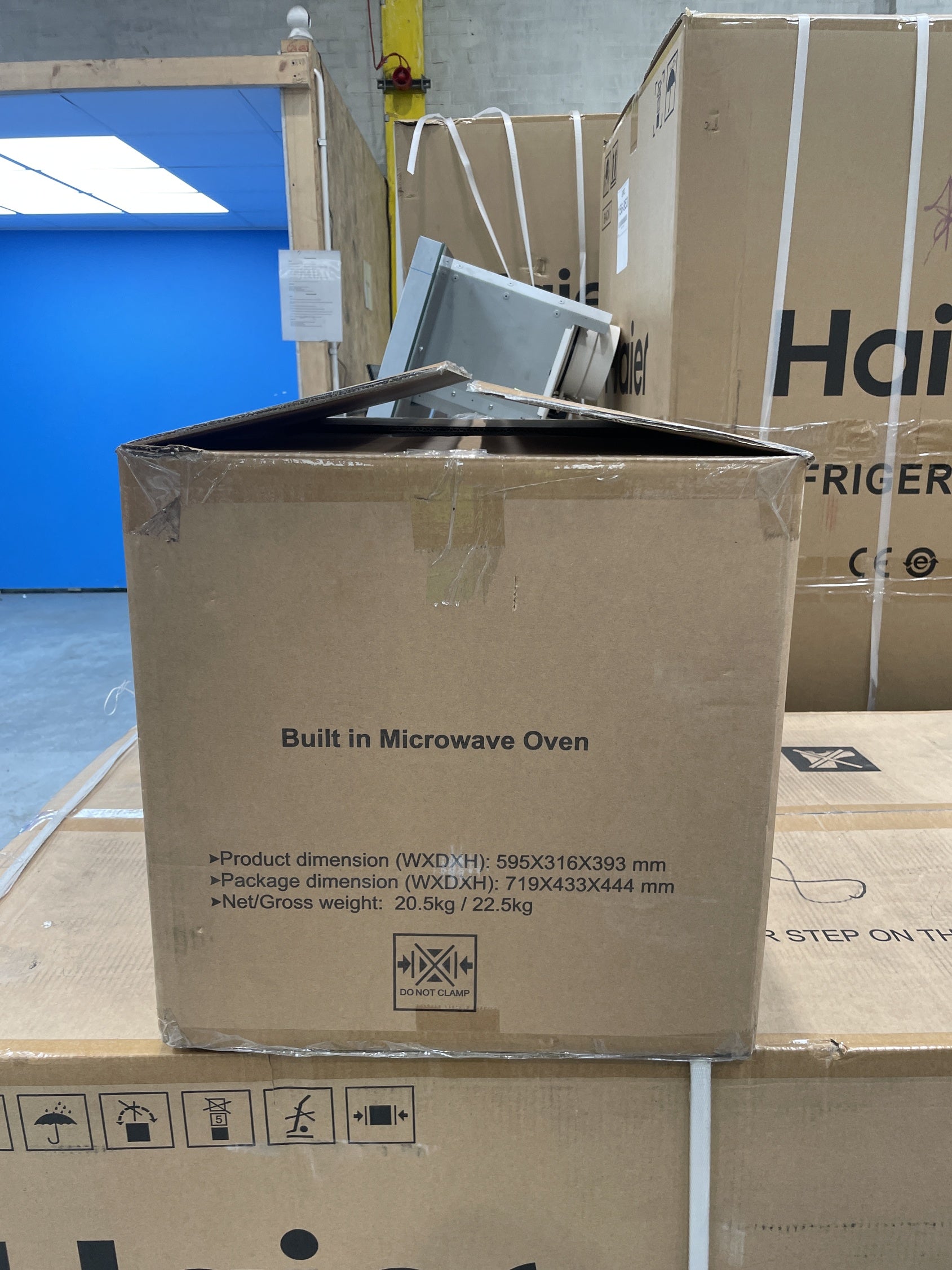 #GRC-157-175 - Hoover HO38SC3BF7XK Built-in Compact Microwave with Grill