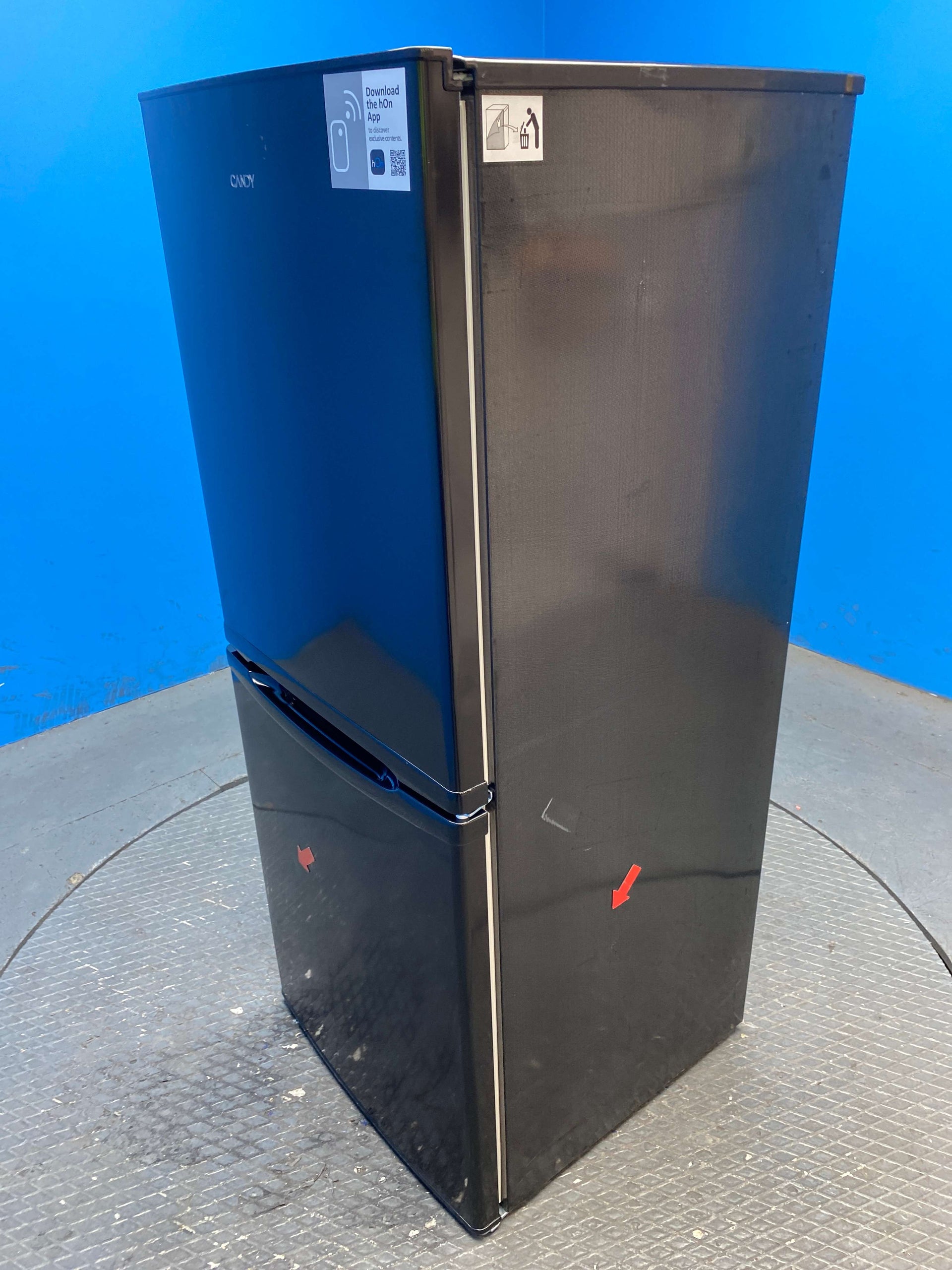 Candy CCH1S513EBK 185 Litre Combi Fridge Freezer