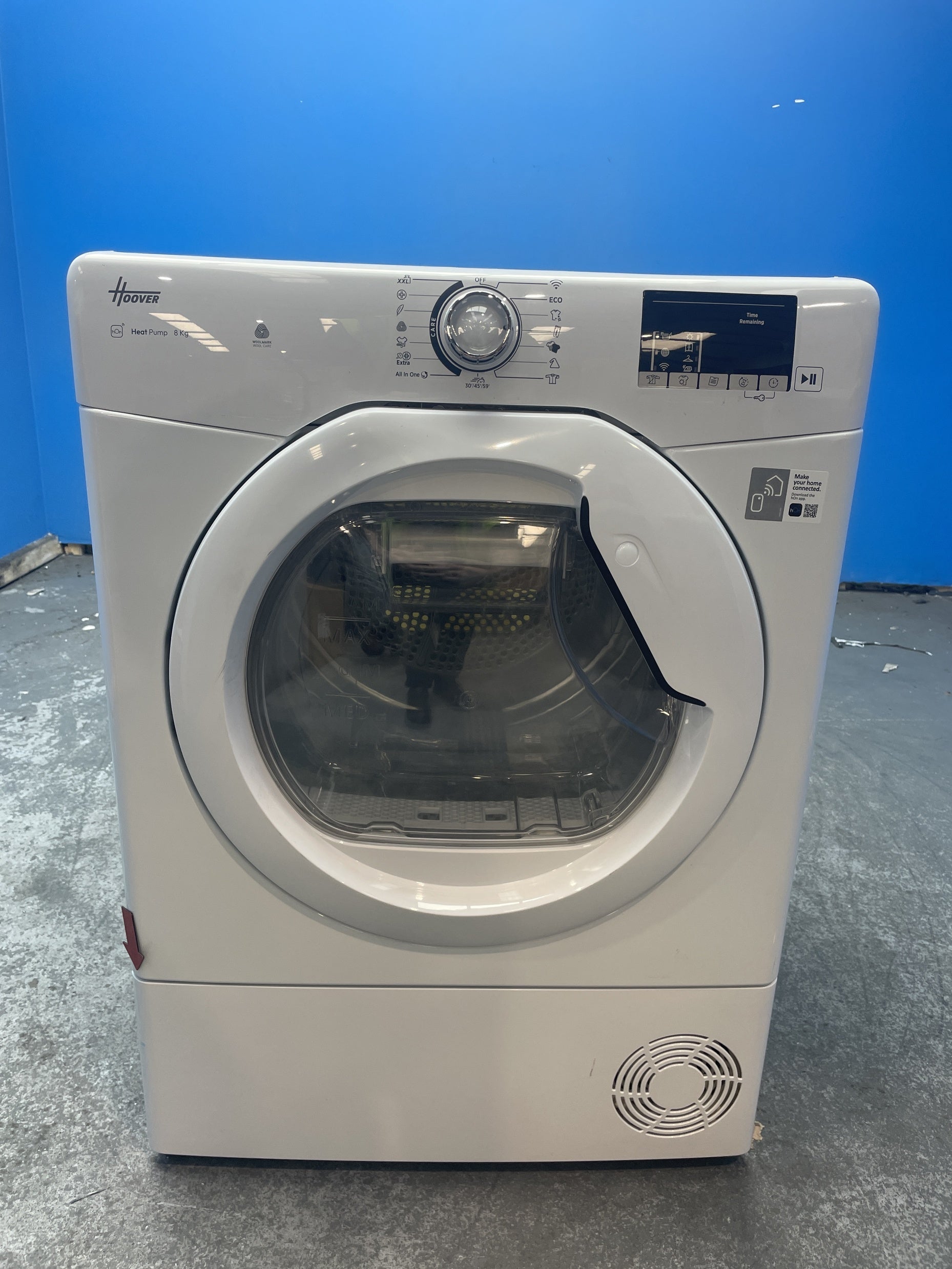 #GRC-159-326 - Hoover HLE H8A2DE-80 H-DRY 300 8kg Heat Pump Tumble Dryer