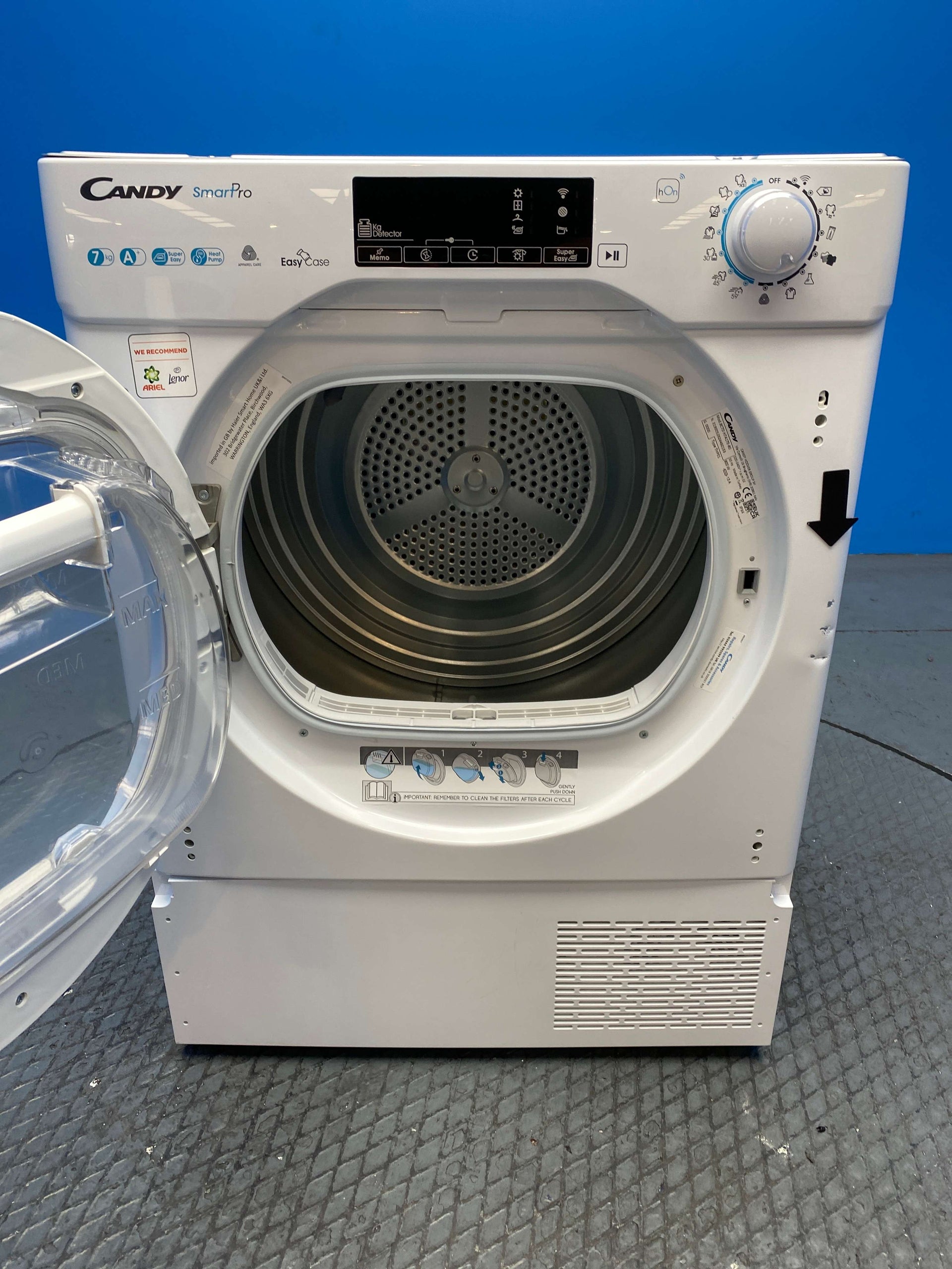Candy BCTDH7A1TE 7kg Built In Heat Pump Tumble Dryer