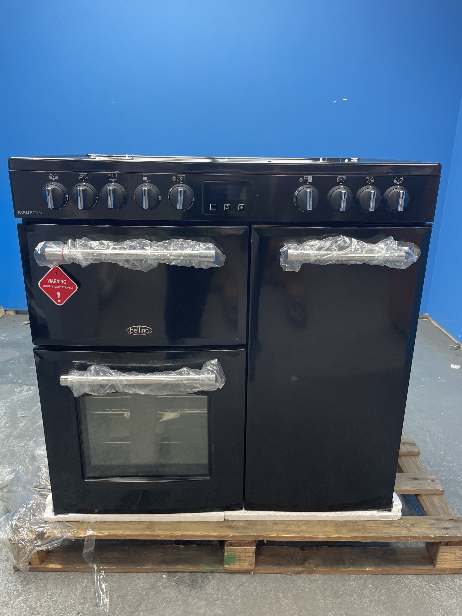 #GRC-159-443 - Belling Farmhouse 90DF Dual Fuel 90cm Range Cooker