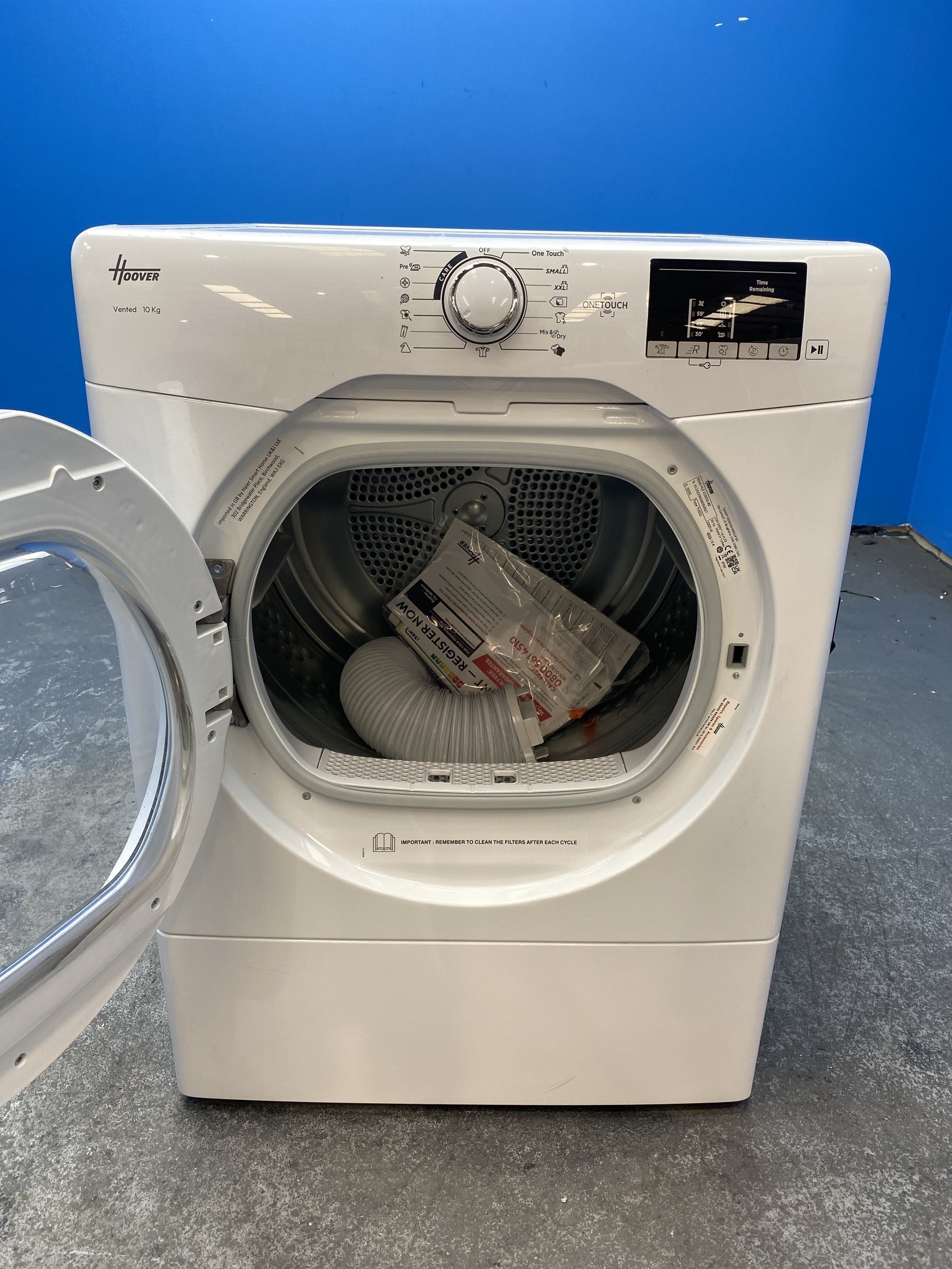 #GRC-159-209 - Hoover HLE V10DG-80 10kg Vented Tumble Dryer
