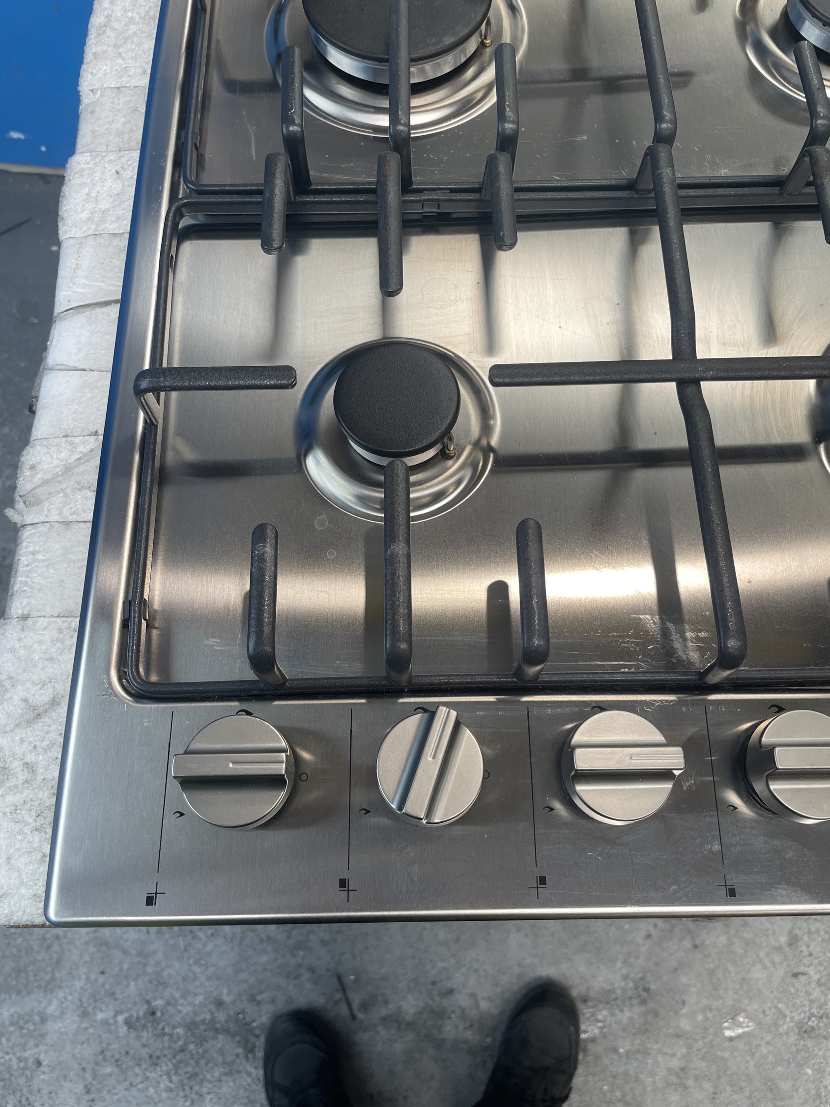 #GRC-159-191 - Hoover HHW6LK3X 60cm 4-Burner Stainless Steel Gas Hob