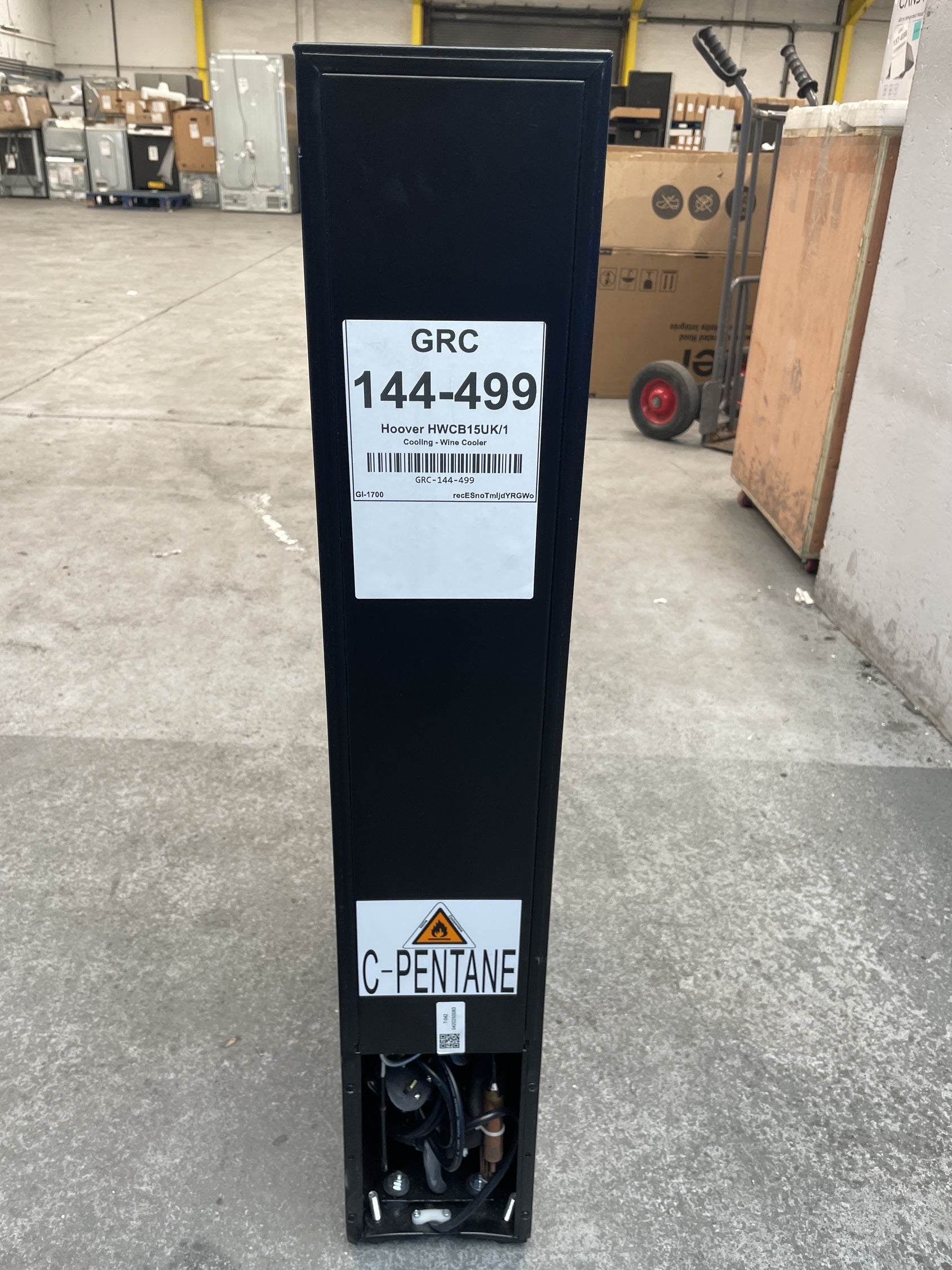 #GRC-144-499 - Hoover HWCB15UK/1 H-WINE 300 7 Bottle Slim Wine Cooler