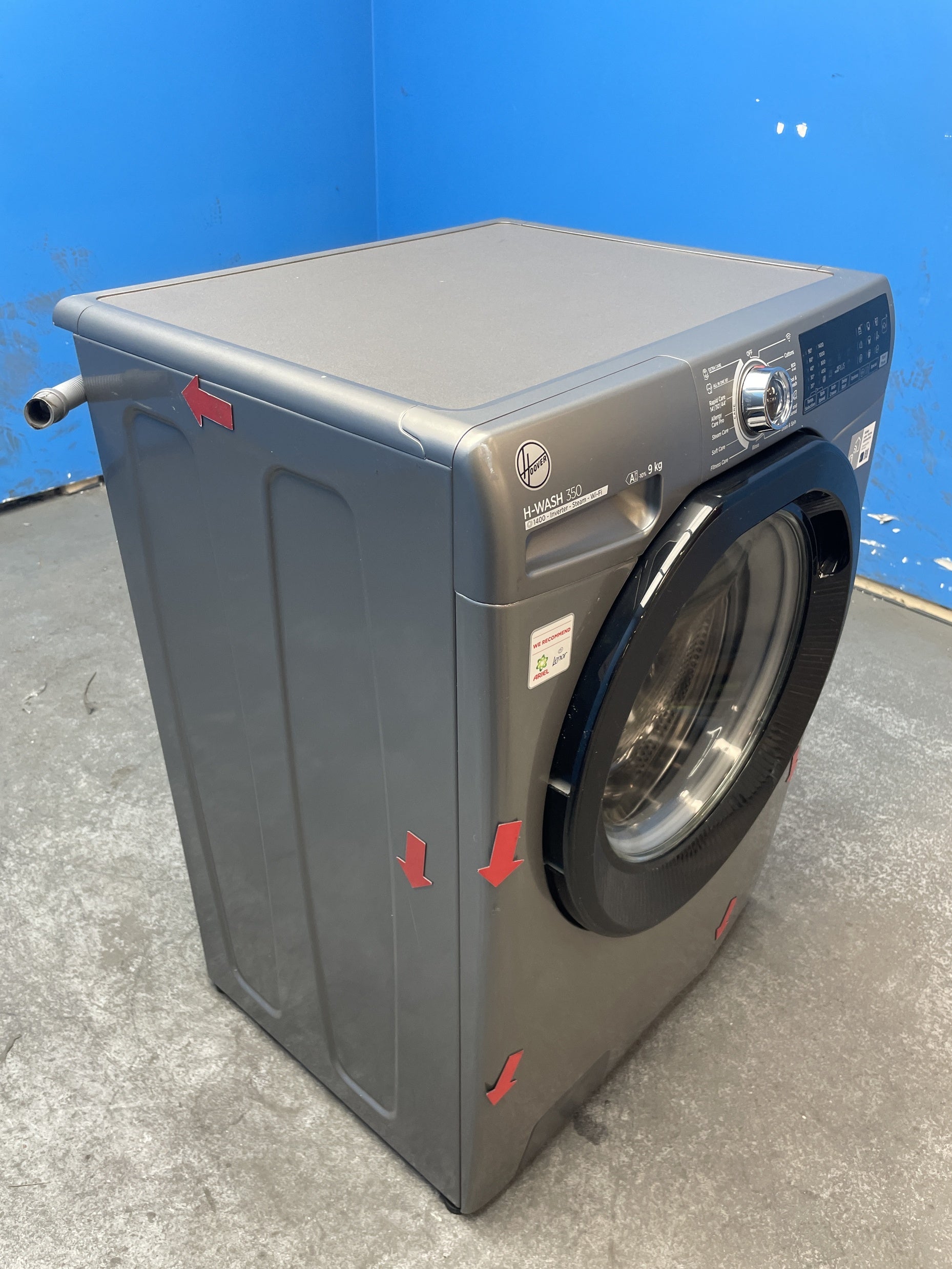 #GRC-163-111 - Hoover H3WPS496TAMBR680 9kg 1400 Spin Washing Machine