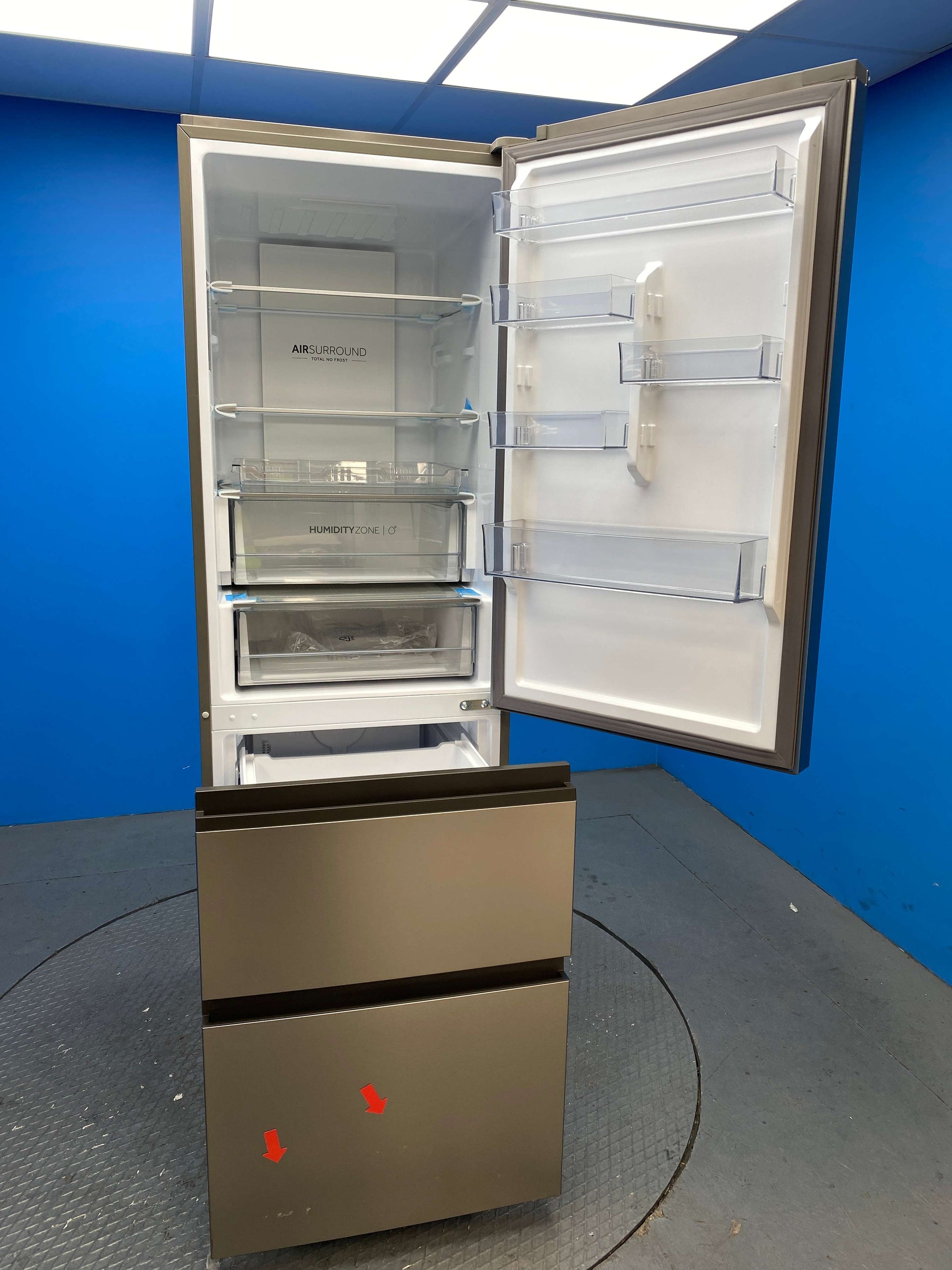 Haier HTW5618ENMG Series 5 360 Litre Combi Fridge Freezer