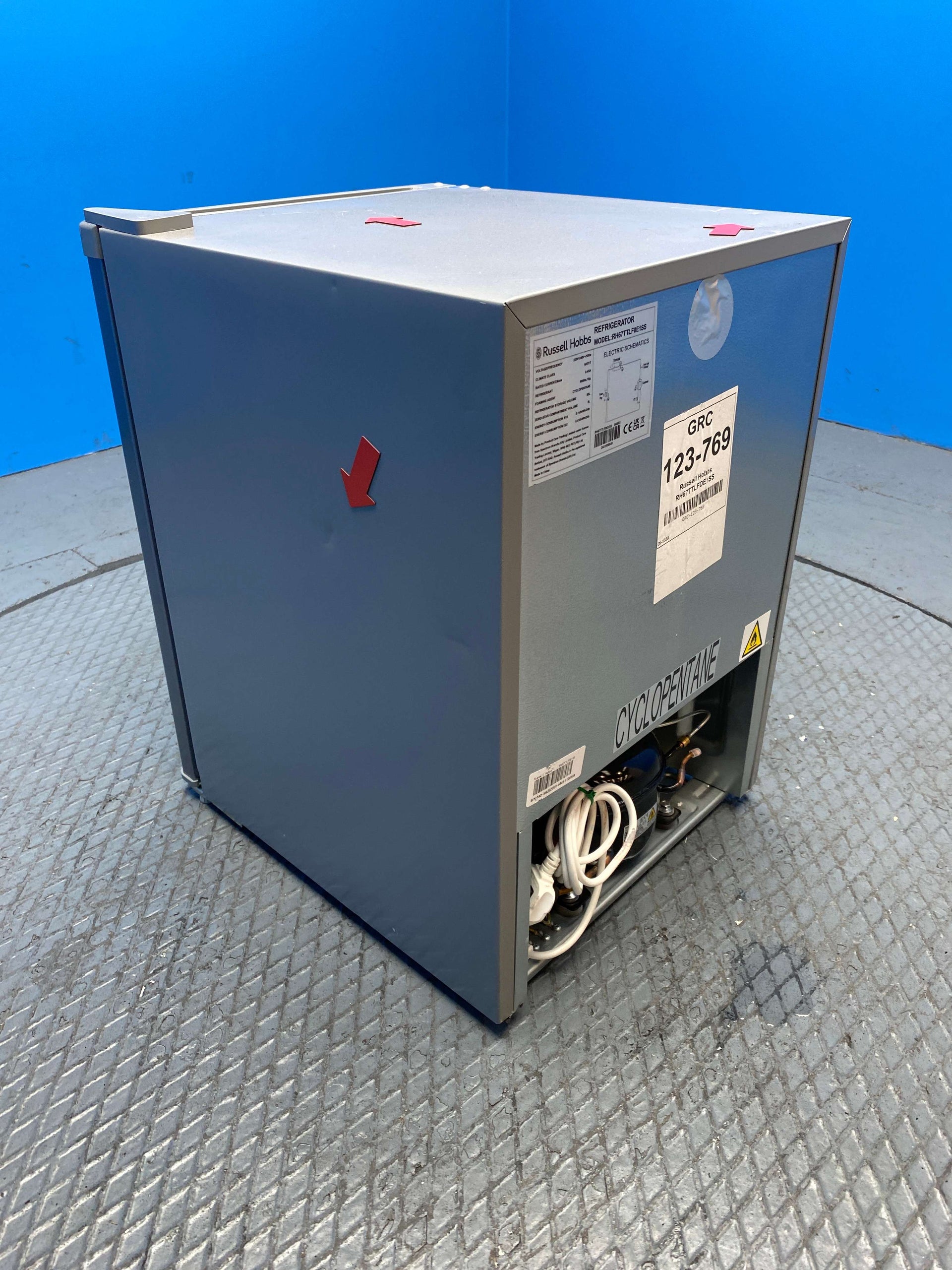 Russell Hobbs RH67TTLF0E1SS 66L Stainless Steel Mini Fridge