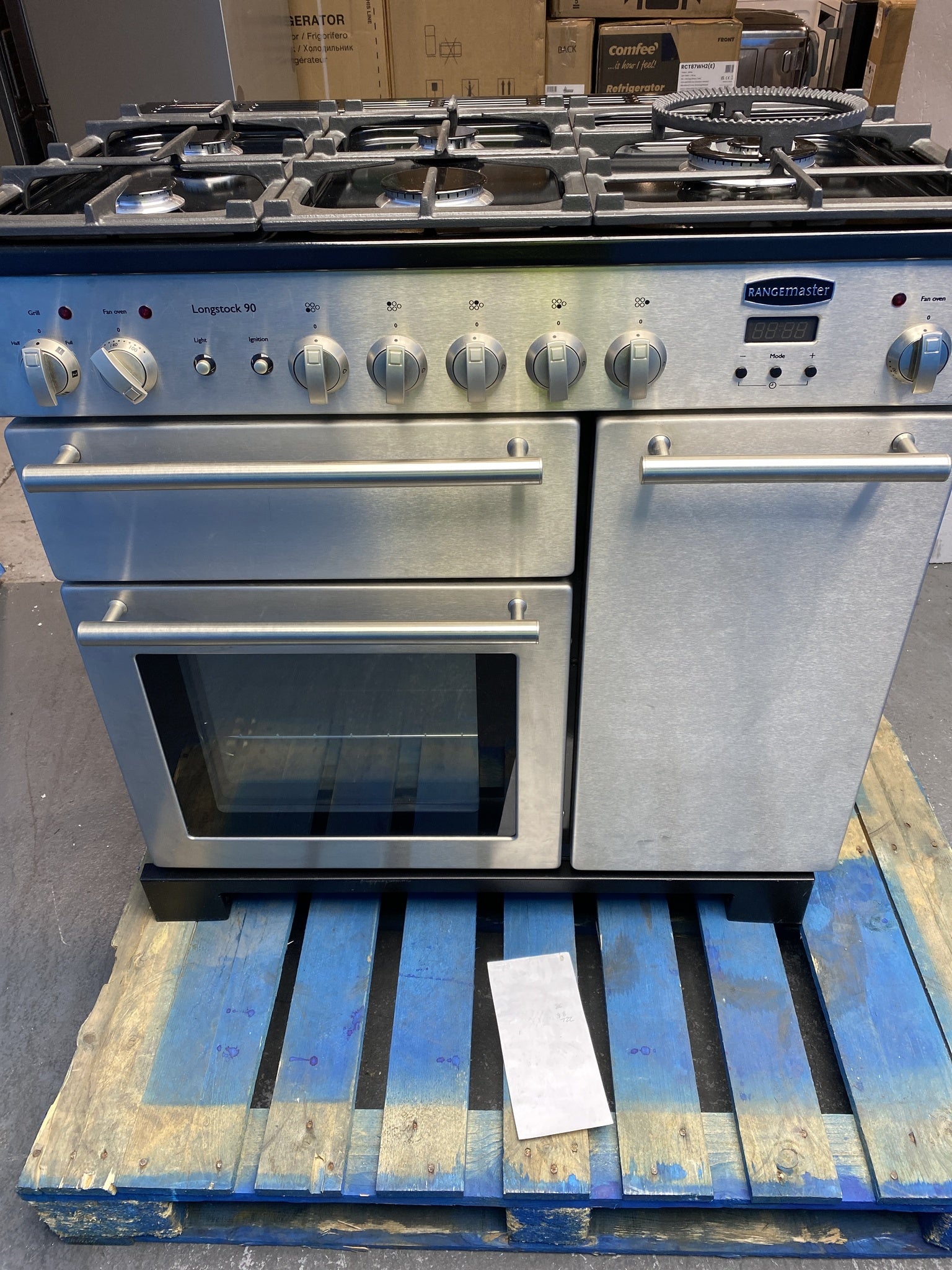 Rangemaster KCH90DFFSS/C Kitchener 90 Dual Fuel Range Cooker