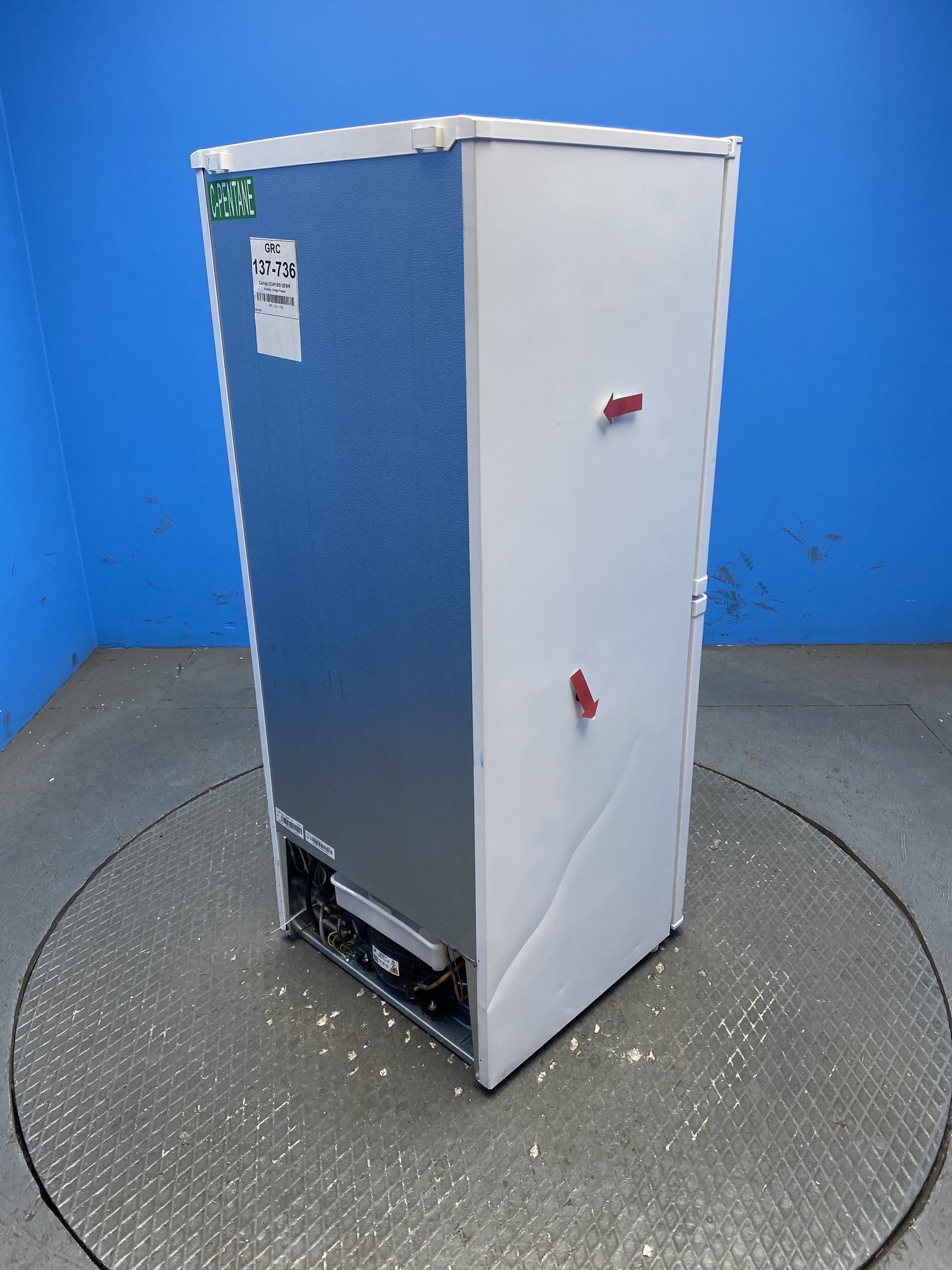 Candy CCH1S513EWK 185 Litre Combi Fridge Freezer