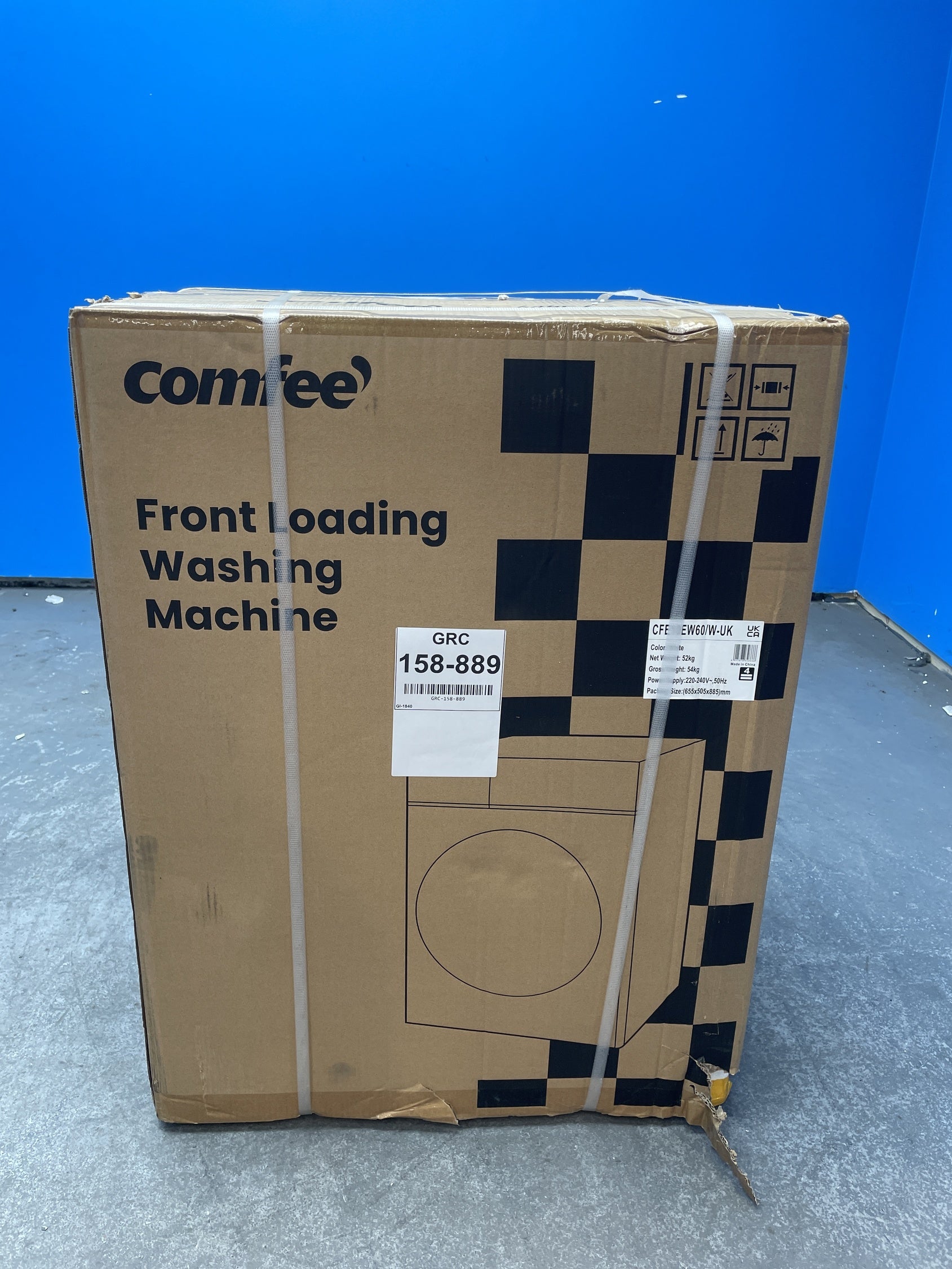 #GRC-158-889 - Comfee CFE10EW60/W Slim 6kg 1000rpm Washing Machine