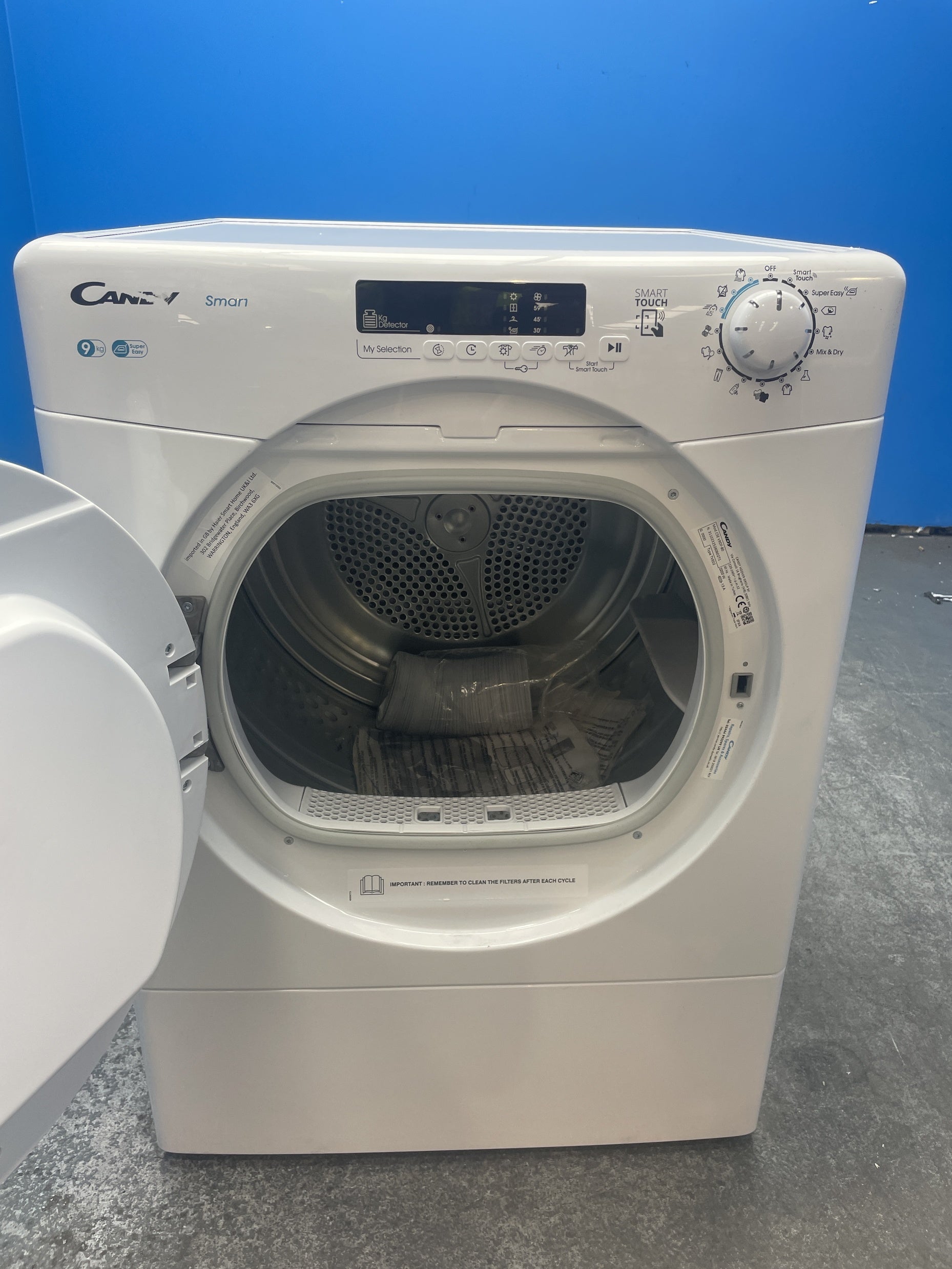 #GRC-158-987 - Candy CSE V9DF-80 9kg Vented Smart Tumble Dryer