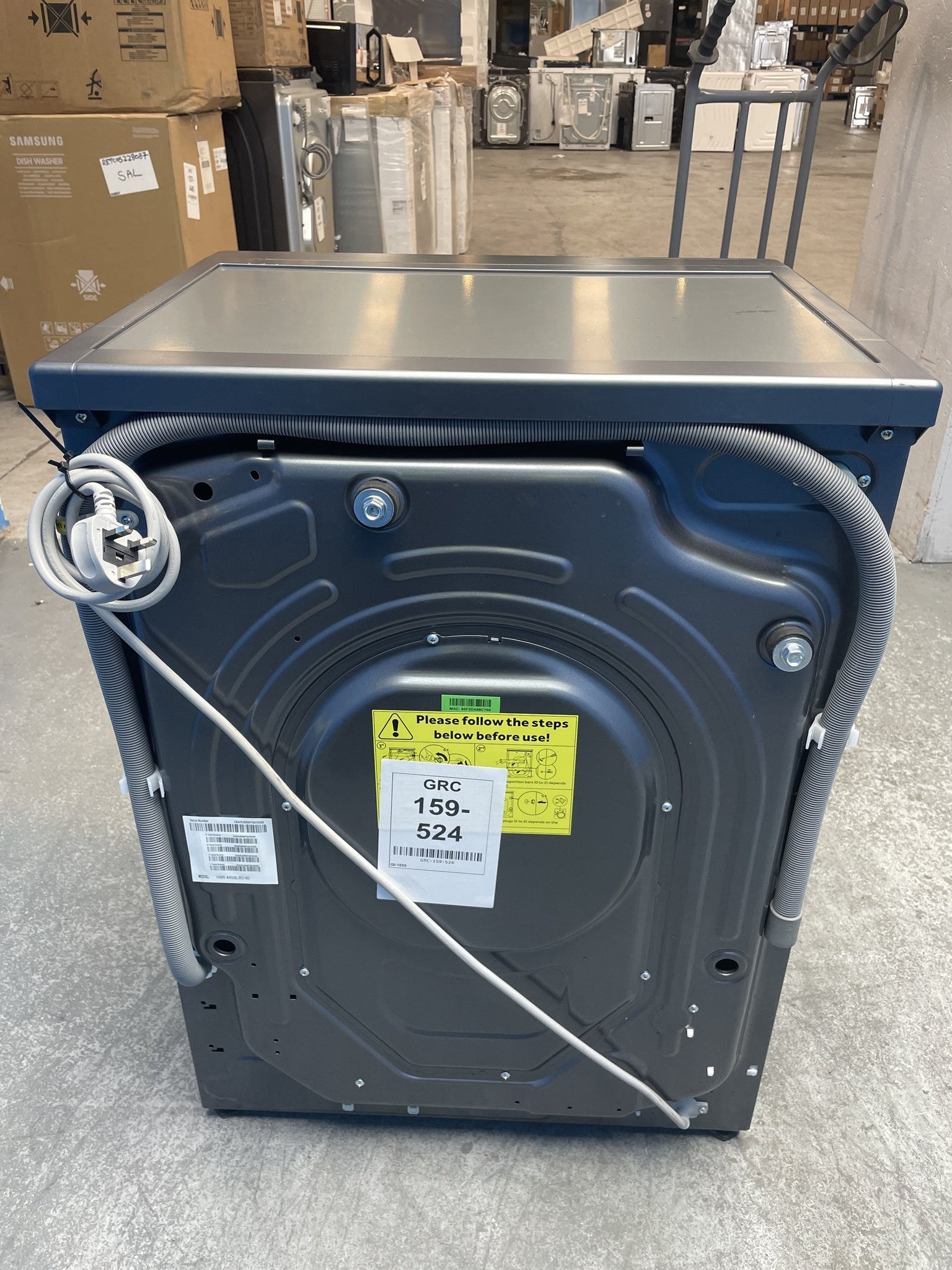 #GRC-159-524 - Hoover Pro Wash Series 3 HBR 49SBL8G-80 9kg 1400 rpm Washing Machine