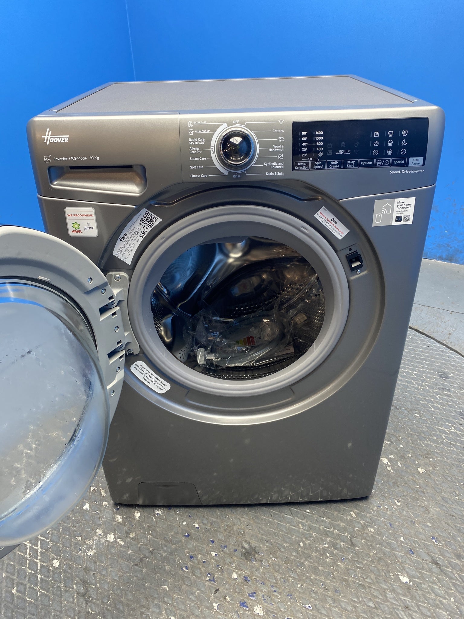 Hoover H3B13WPS4106TAMBR 10kg 1400 Spin Washing Machine